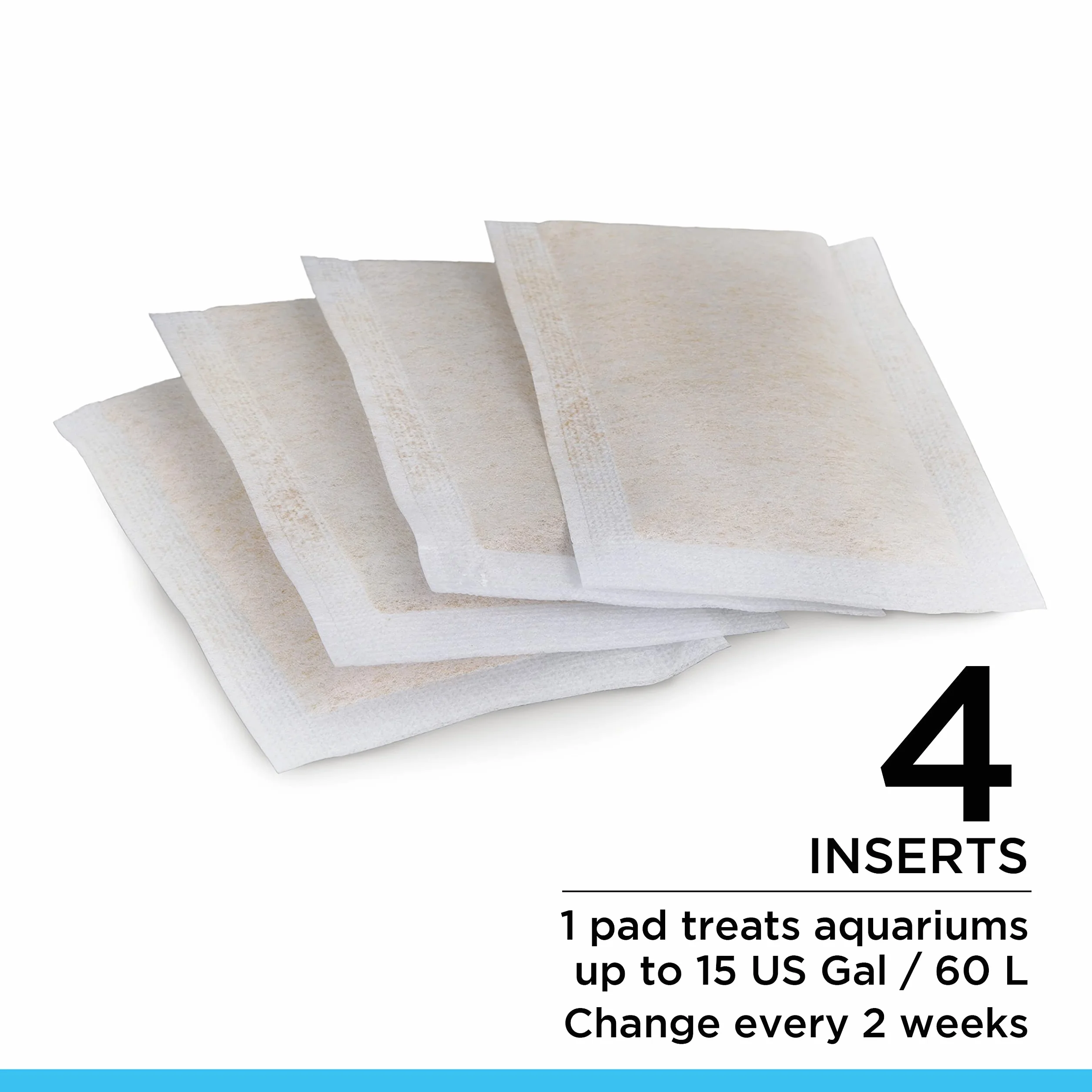 Fluval Clear X Filter Pads, przeciwko fosforanom, azotynom i azotanom, nadają się do wszystkich rodzajów filtrów, 4 sztuki, 1 podkładka po obróbce 60 l