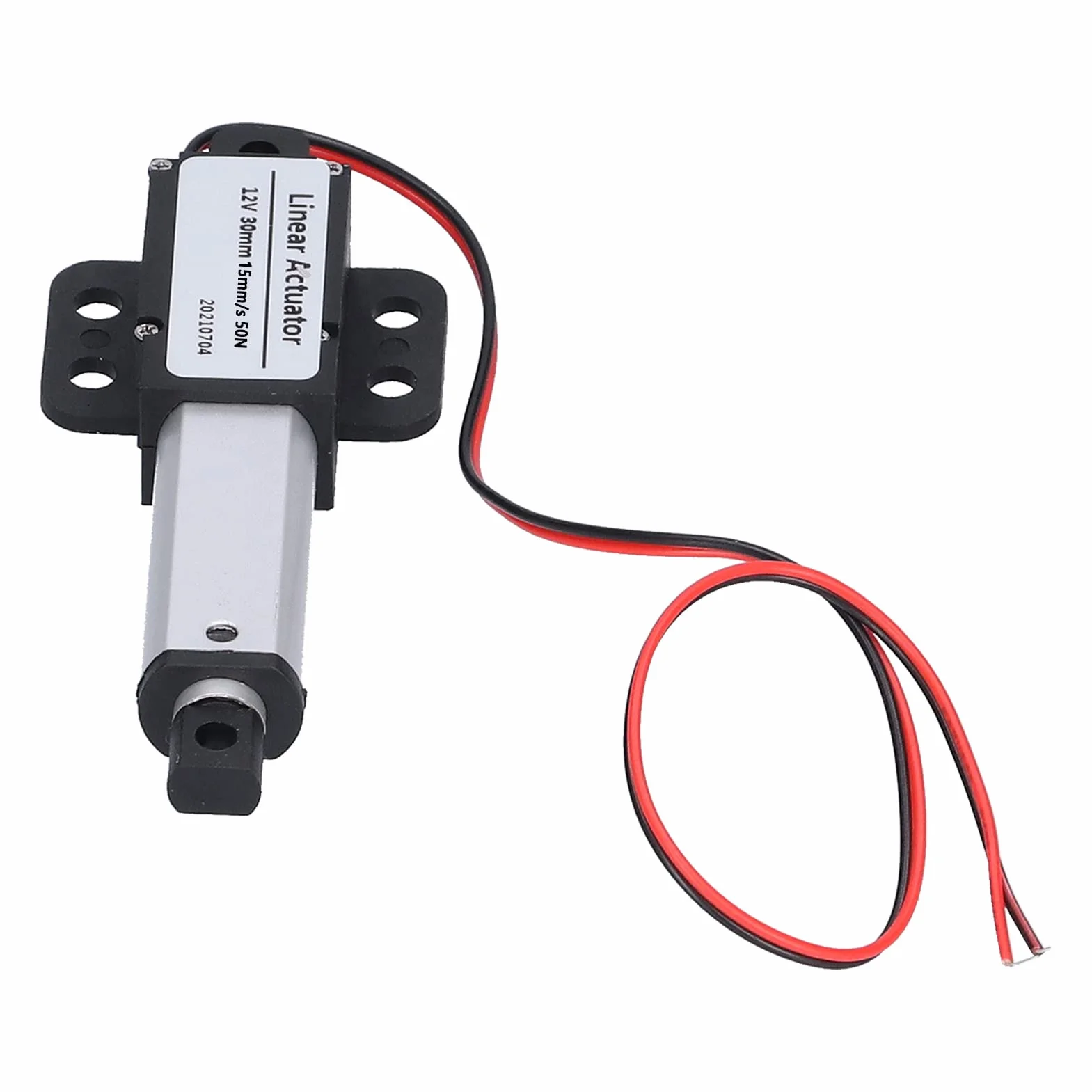 Siłownik Liniowy Mini 12V DC 30mm Elektryczny Siłownik Ruchu Liniowego Ochrona Przed Zwarciem śruba Typu T 30mm-15mm/s-50N