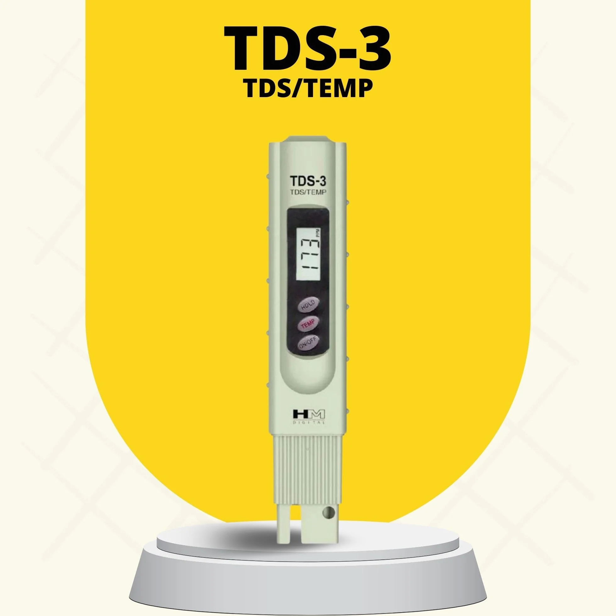 HM Digital TDS-3 ręczny miernik TDS 0-9990 ppm futerał