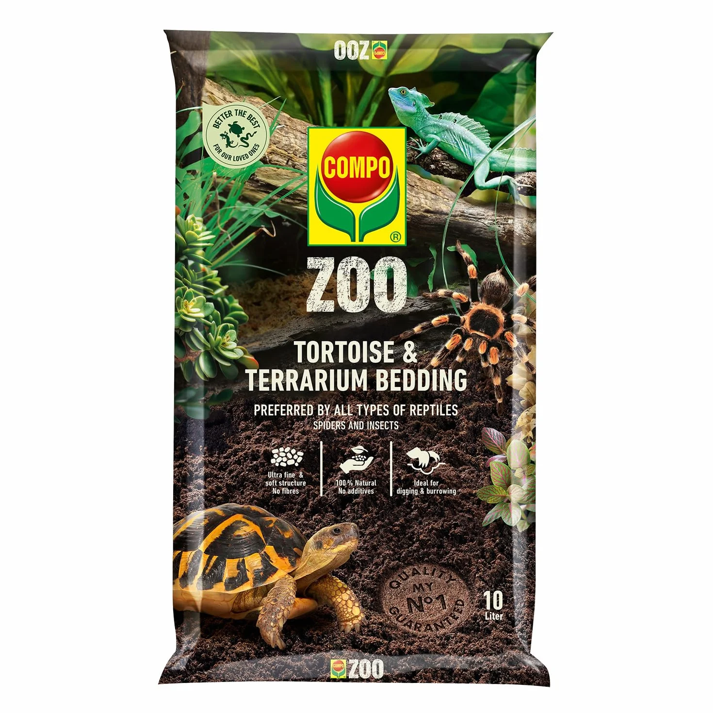COMPO ZOO ściółka dla żółwi i terrariów, 10 litrów