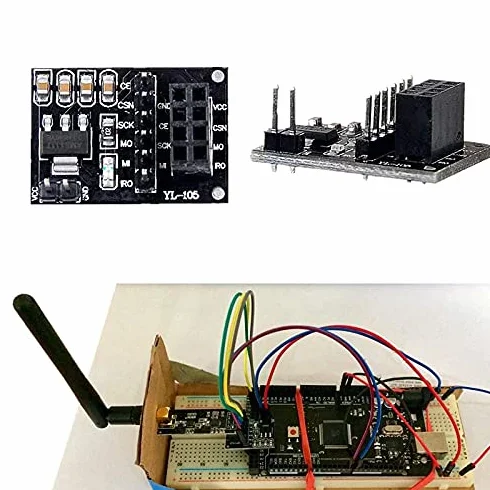 Lanko 2 . NRF24L01+PA+LNA RF moduł nadawczo-odbiorczy z anteną SMA 2,4 GHz 1100 M + moduł bezprzewodowy NRF24L01 dla