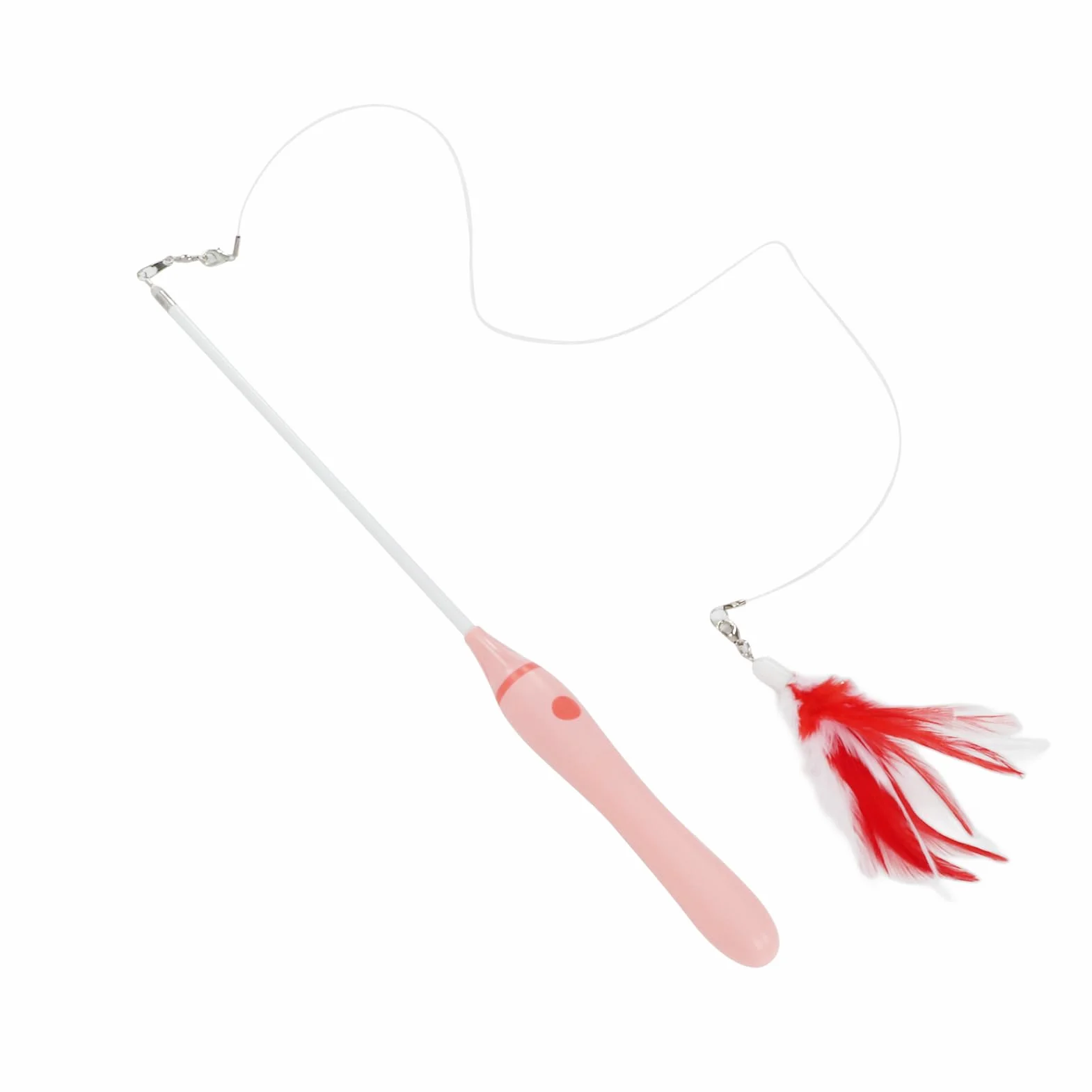 Naroote LED Red Light Light Katzentick, Funny Cat Stick Interactive dla Kotów dla Zwierząt (PINK)