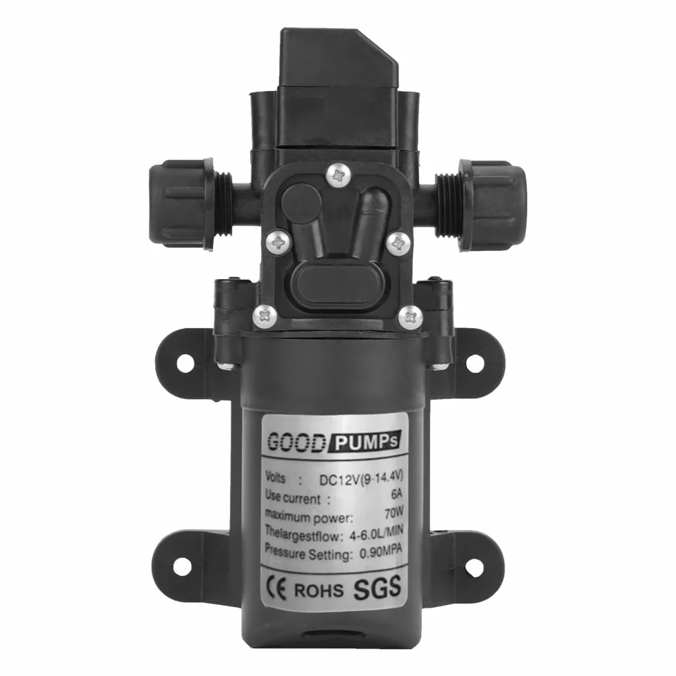 Pompa samozasysająca DC 12V 0.9Mpa 6L/Min 70W do przyczepy kempingowej