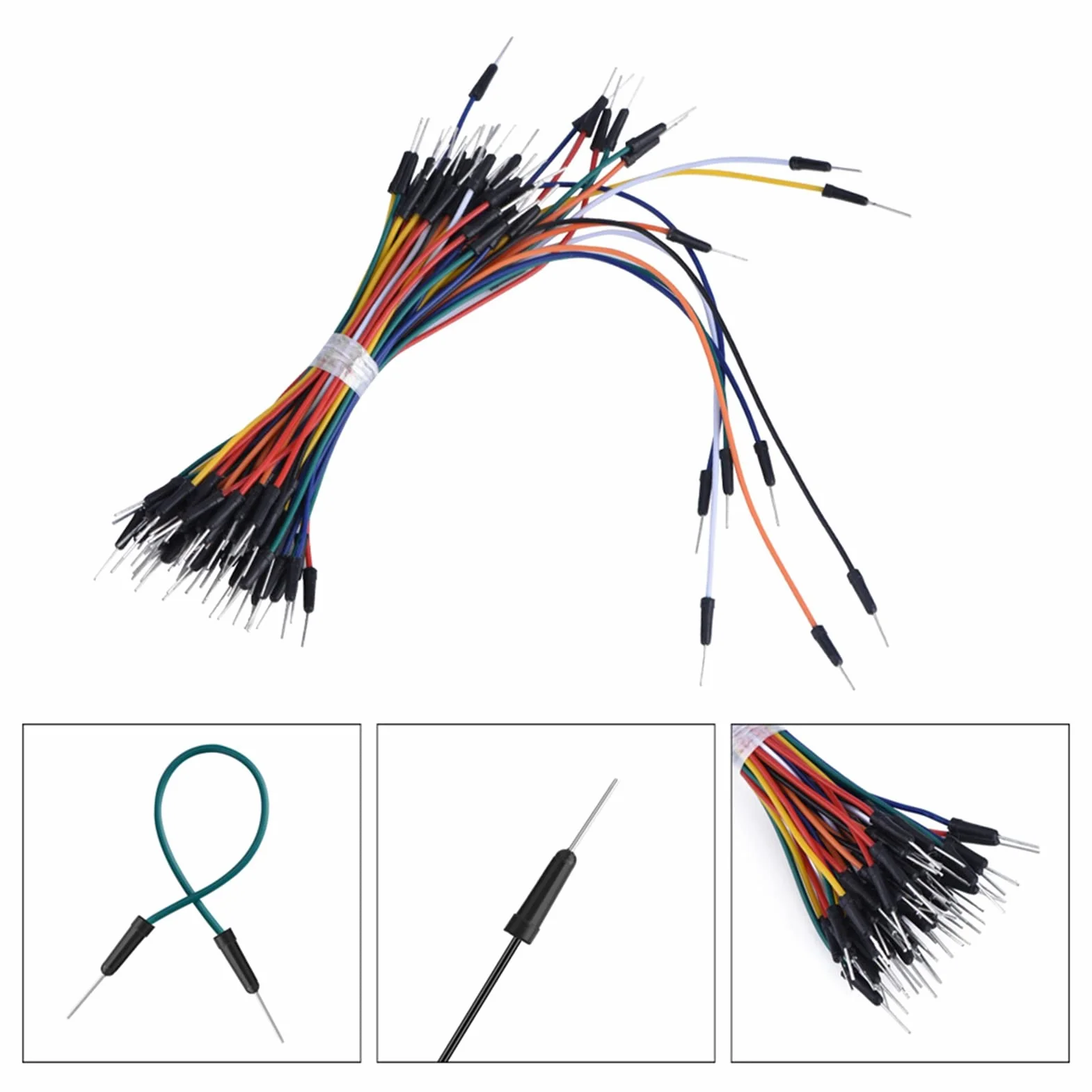 Przewody połączeniowe Jumper 65 sztuk do płytki prototypowej Arduino Breadboard