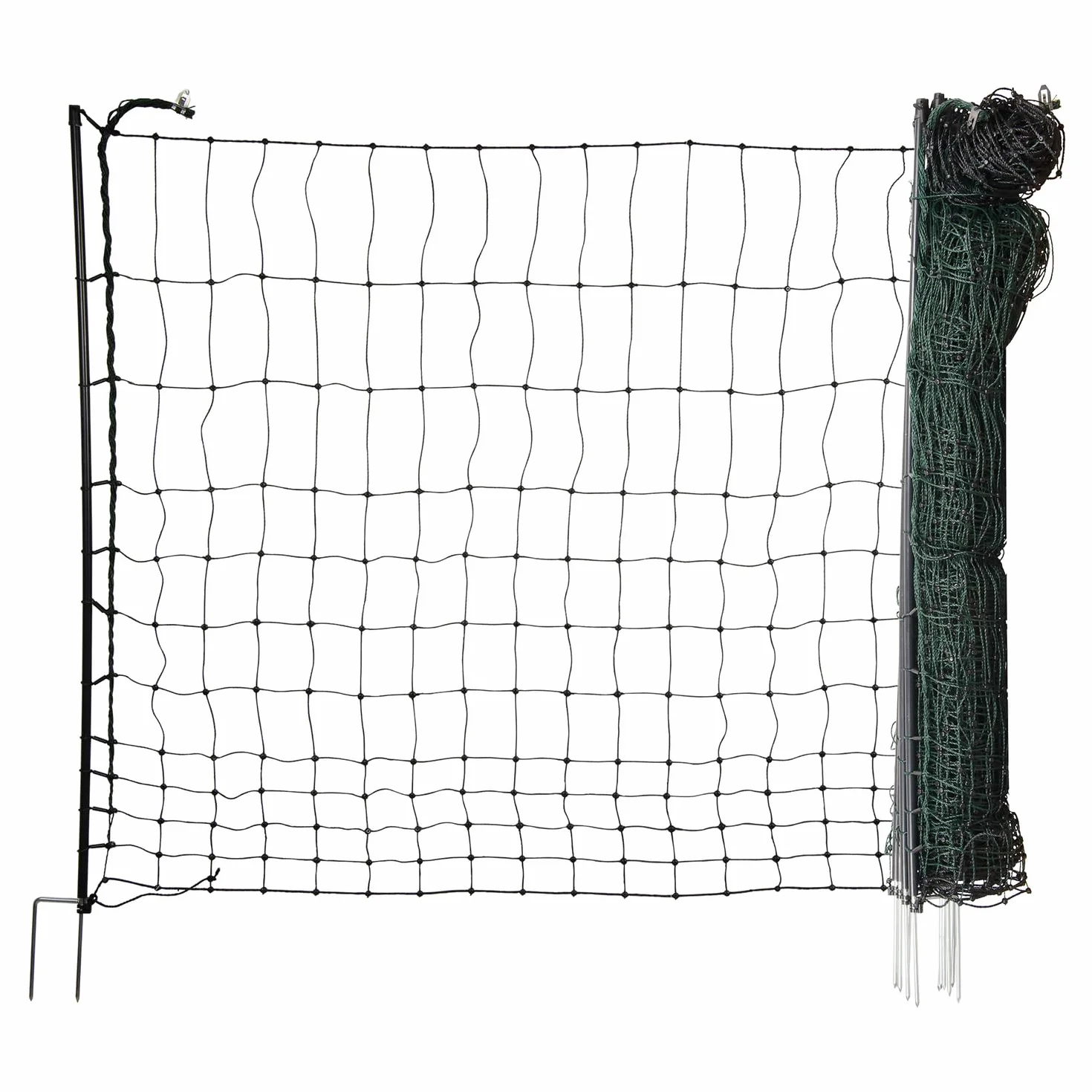 horizont easyLine Ogrodzenie dla kur 50 m 105 cm 14 słupków z włókna szklanego zielone