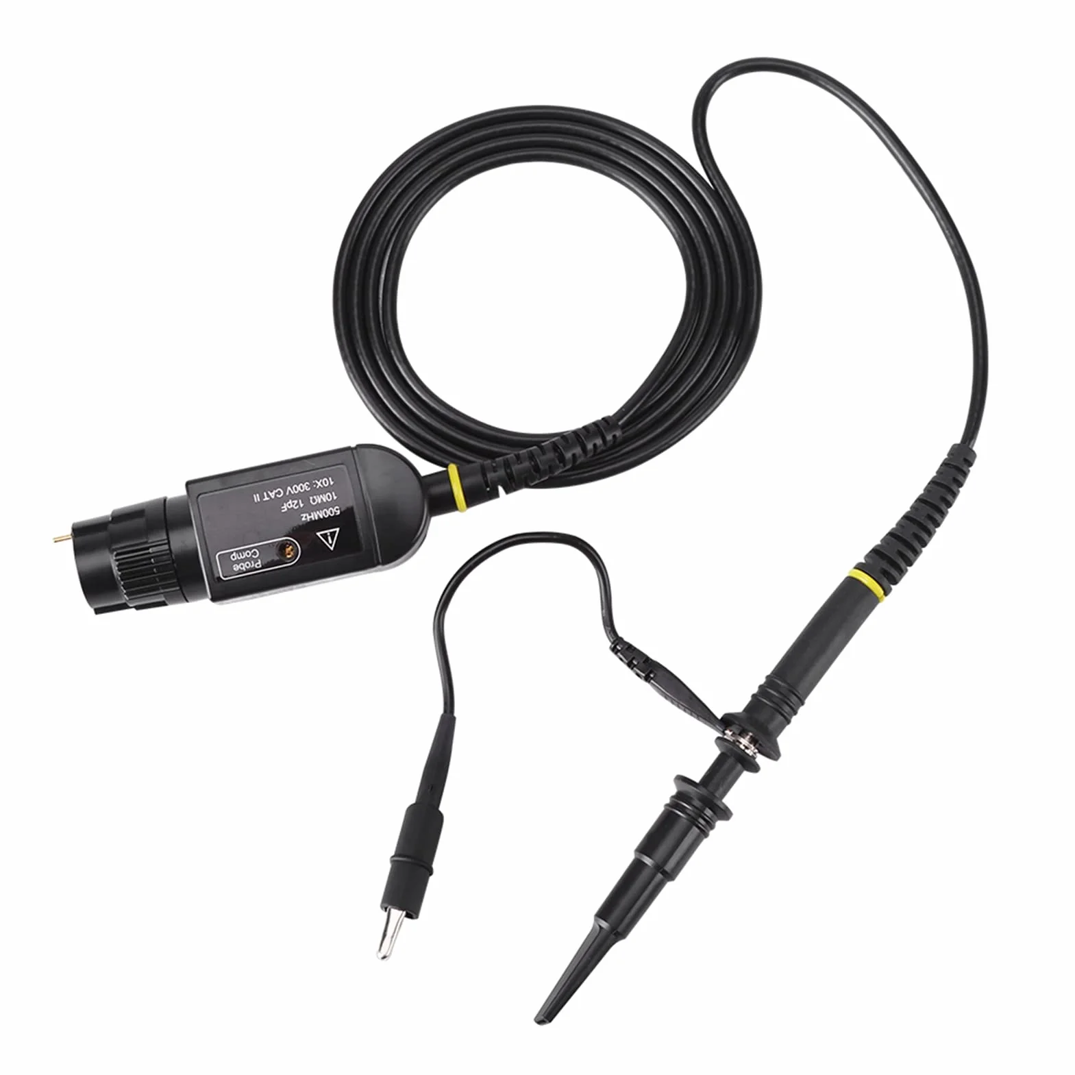 Sonda P6500, Sonda z Klipsem Oscyloskopowym Czarna 1 szt. P6500 500Mhz 10X Oscyloskop o Wysokiej Precyzji Pasywna Sonda z Klipsem