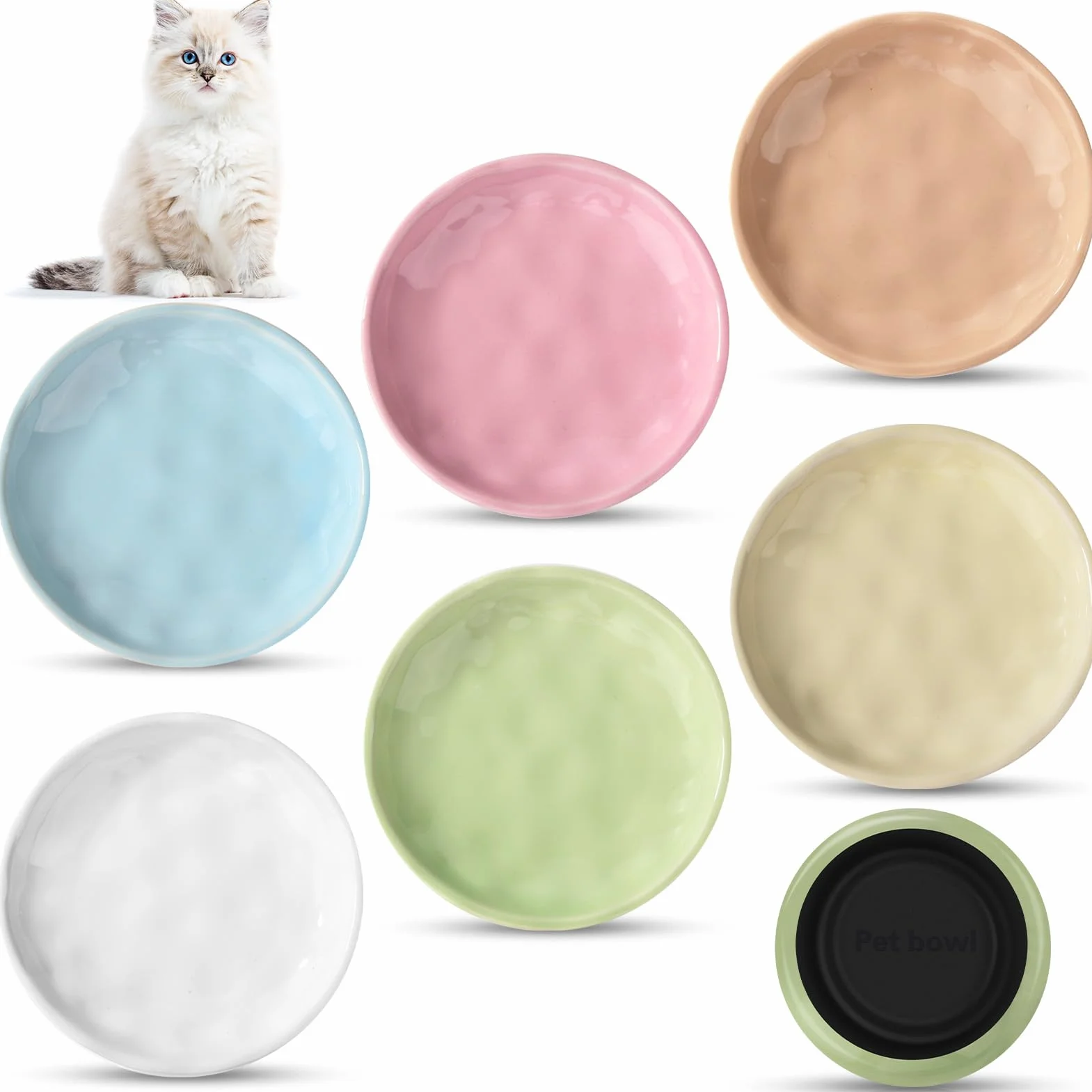 FoiiLiio, zestaw 6-częściowy; ceramiczna miska dla kota
