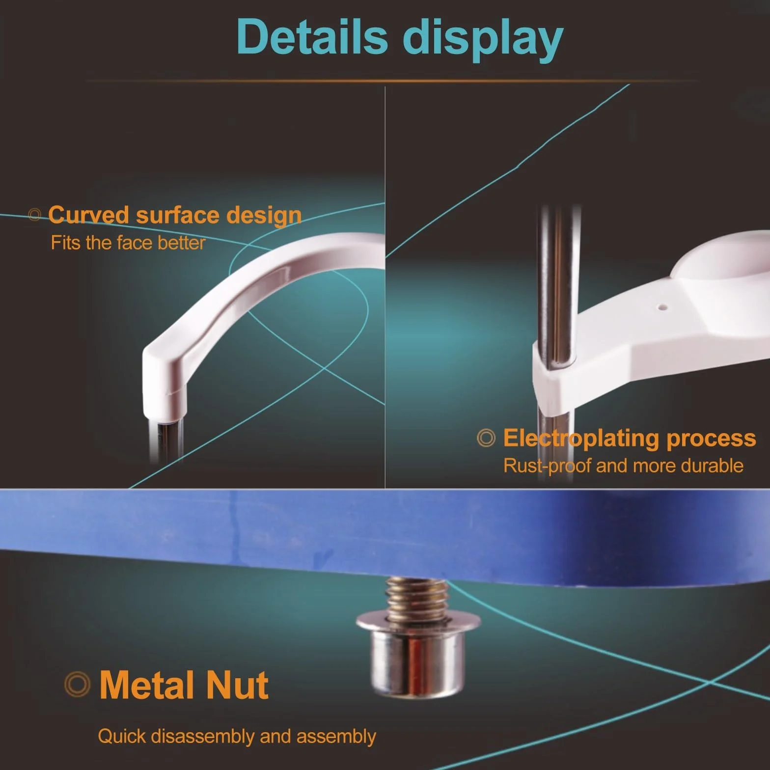 Optometry Lifting Brocket Forhead Support Ergonomiczny Podpór pod Brodę do Auto Refraktometru