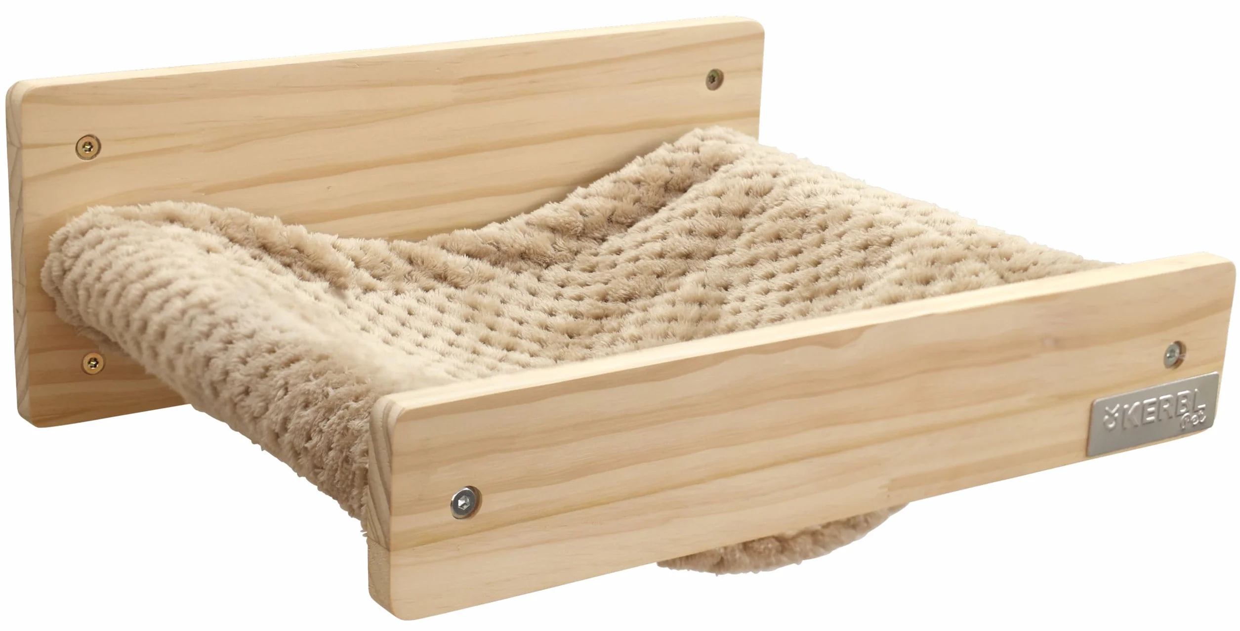 Hamak ścienny Timber, 38 x 33,5 x 16 cm, naturalny/taupe