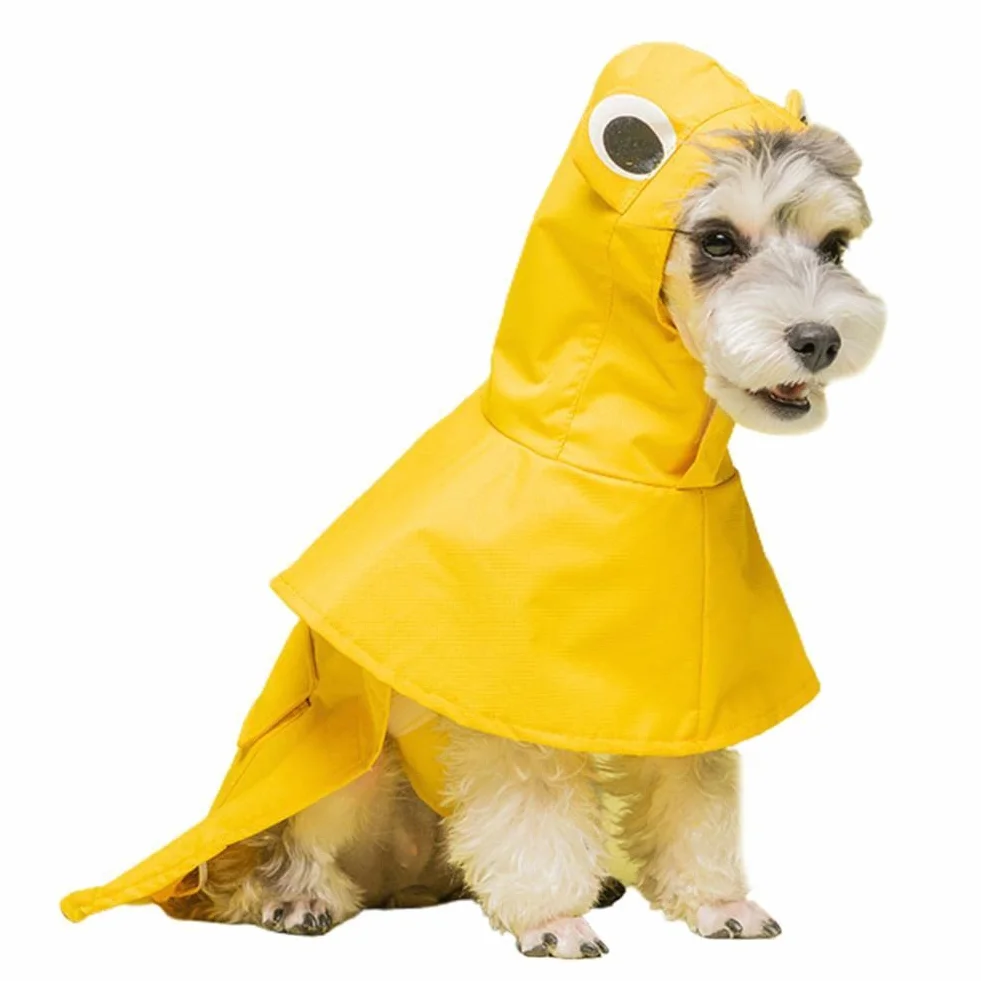 płaszcz przeciwdeszczowy dla psa, Kurtka przeciwdeszczowa dla psa Innowacyjny wodoodporny płaszcz Wygodna i łatwa w noszeniu Artykuły zwierząt(Yellow,XXL)