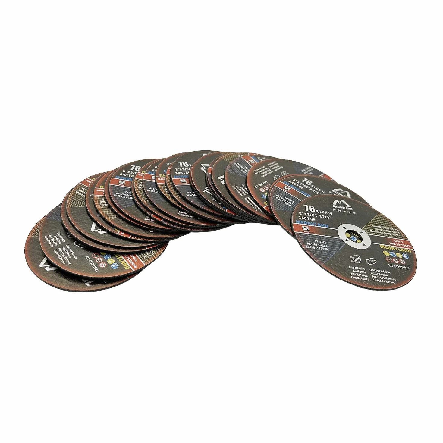 Merryland Tarcza Tnąca 76 Metal Do Szlifierki Kątowej 76x1,0 mm Stal Nierdzewna INOX 25pcs