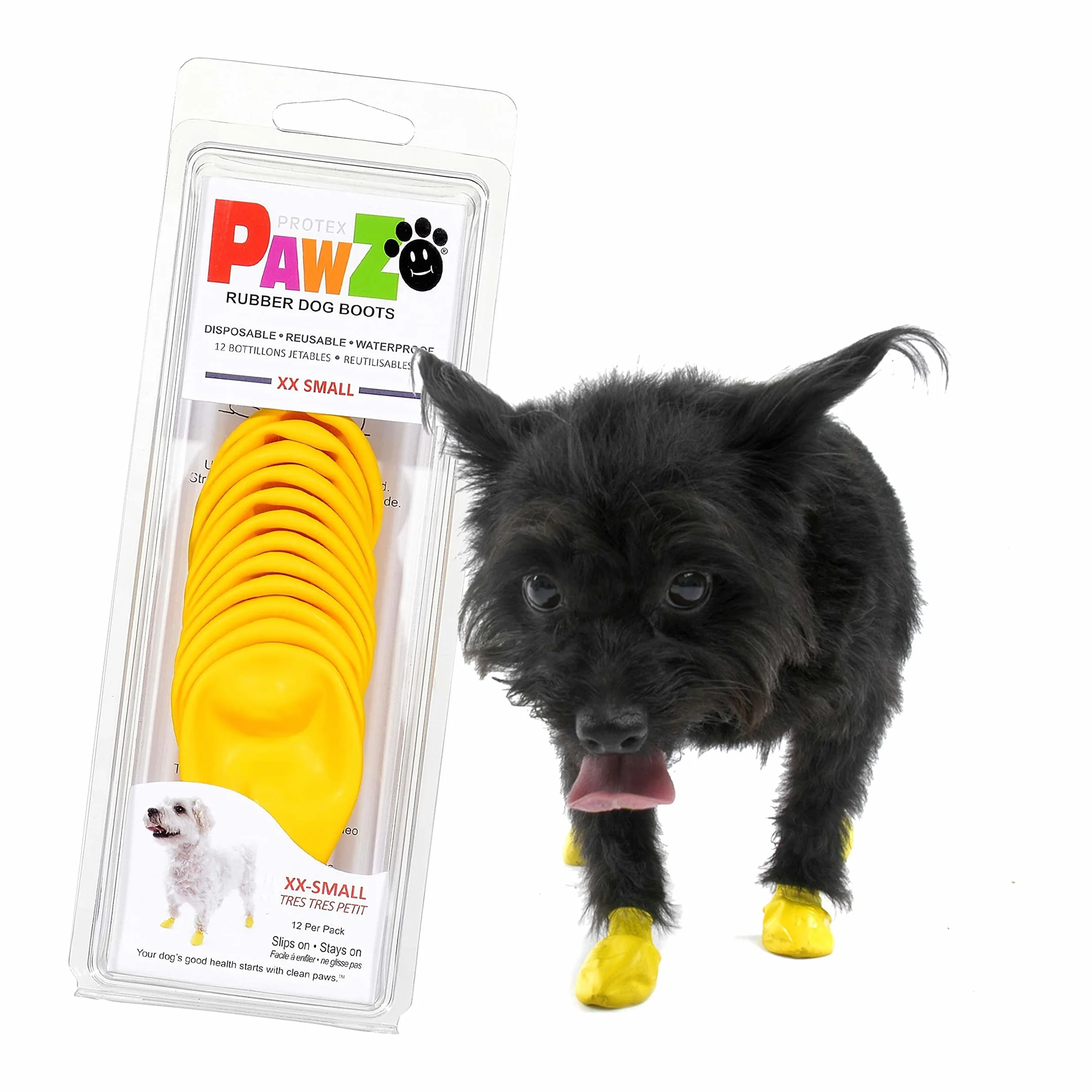 Pawz Pies - żółte buty dla psów