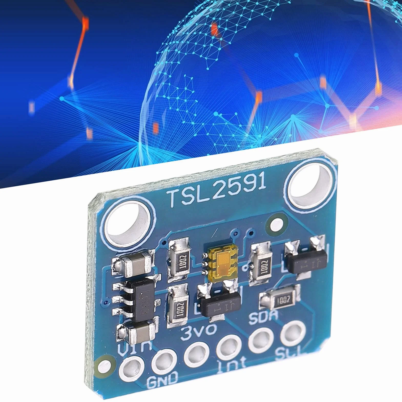 Cyfrowy czujnik światła TSL2591 z diodami podczerwieni i pełnego spektrum 3,3-5V I2C, szeroki zakres dynamiczny, do dokładnego pomiaru światła