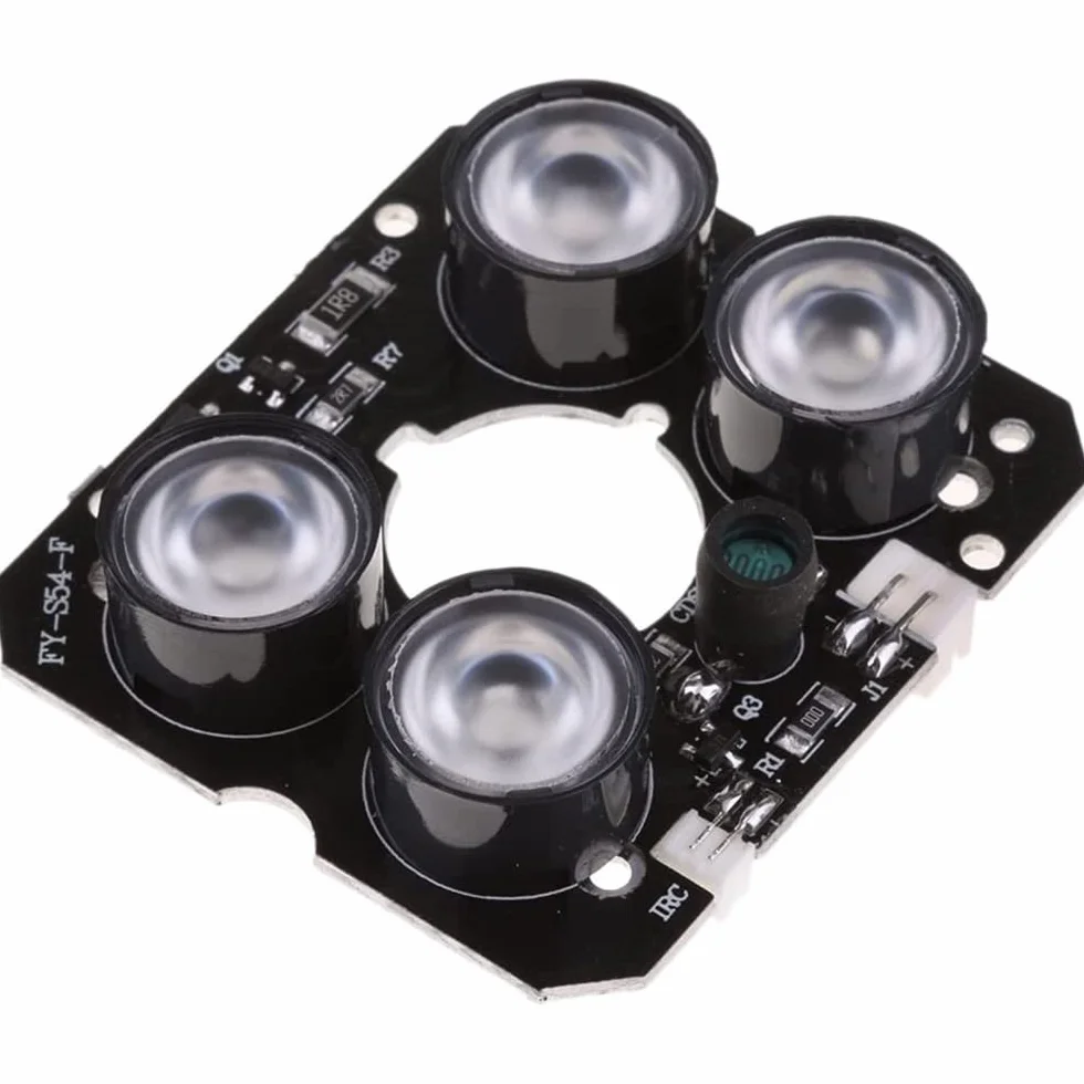 Tablica LED na podczerwień 850 nm O?wietlacz podczerwieni z zakresem podczerwieni do 30 m Do wszystkich rodzajów modu?ów kamer, moc DC 12 V