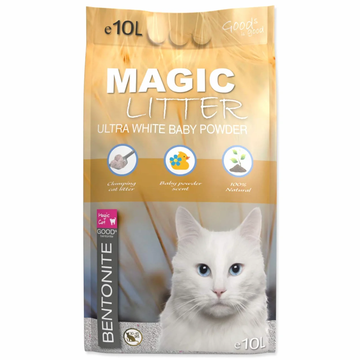 Placek Magic Cat Litter Ultra White Baby Powder 5L 4300 g