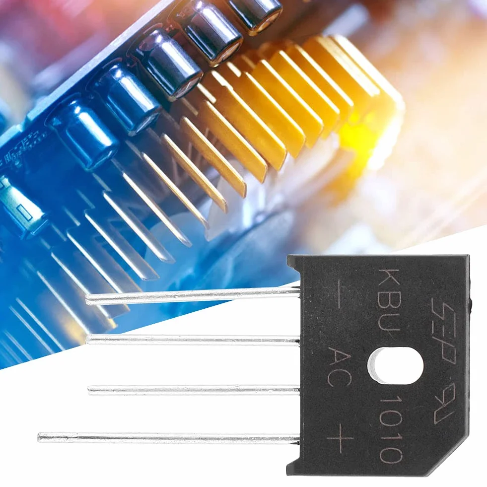 KBU1010 Brückendiodengleichrichter 10A 1000V 4-polig für Netzteil-Einstellschalter(5pcs)