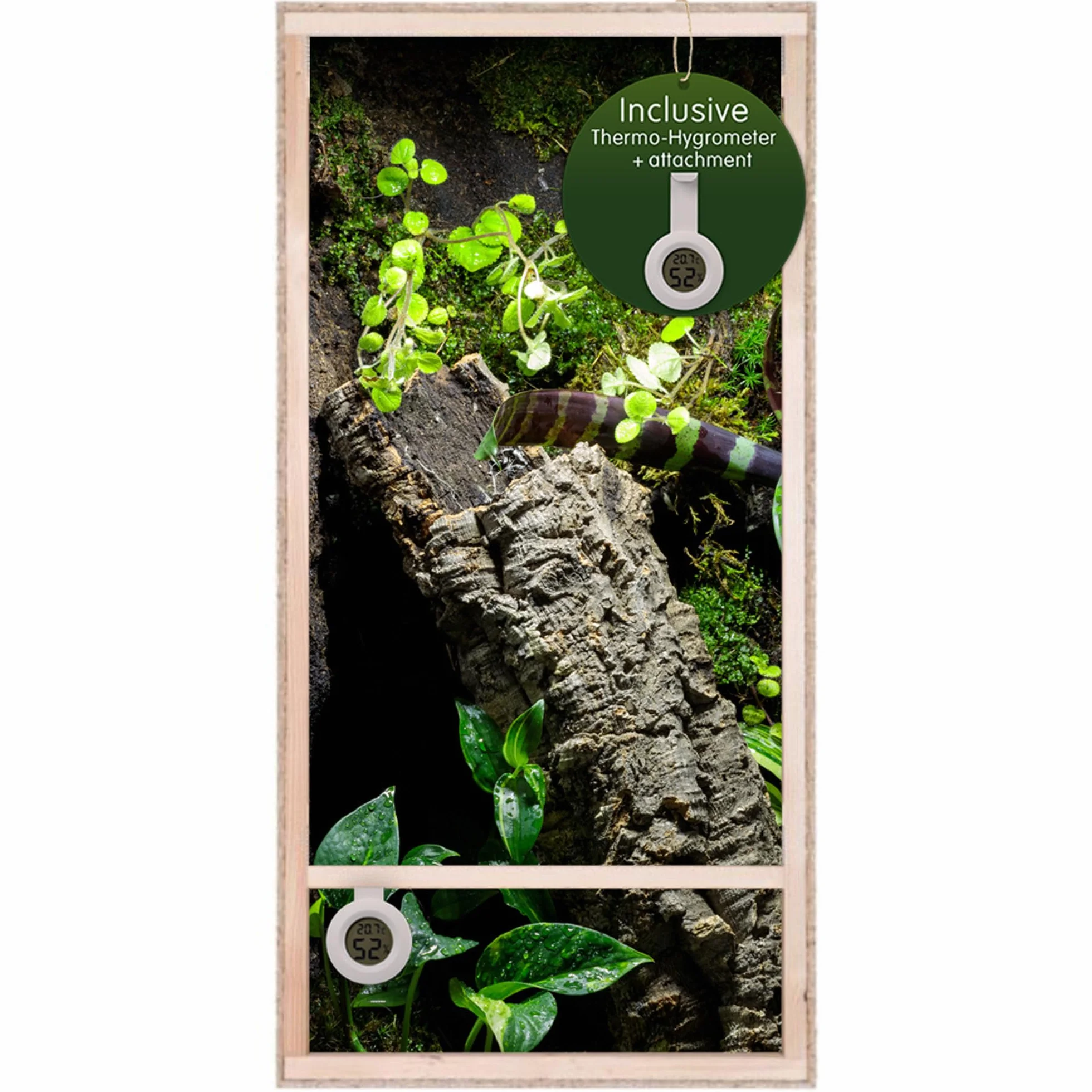 Terrarium wysokie do kameleona 60 x 120 x 60 cm