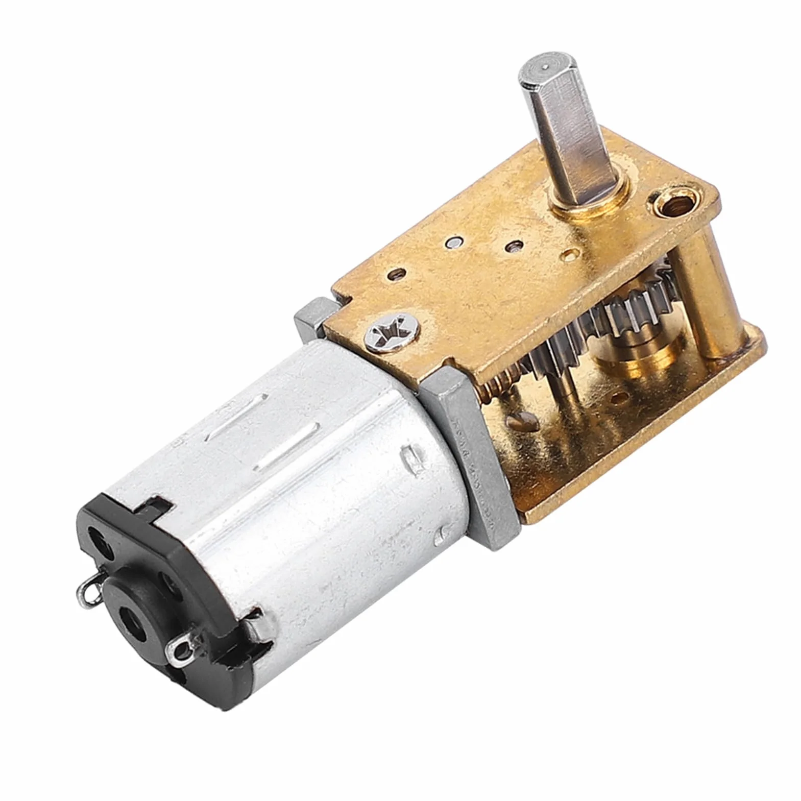 Silnik przekładniowy 1218GE-N20, miniaturowa przekładnia ślimakowa, metalowy reduktor, DC 6V 70 RPM