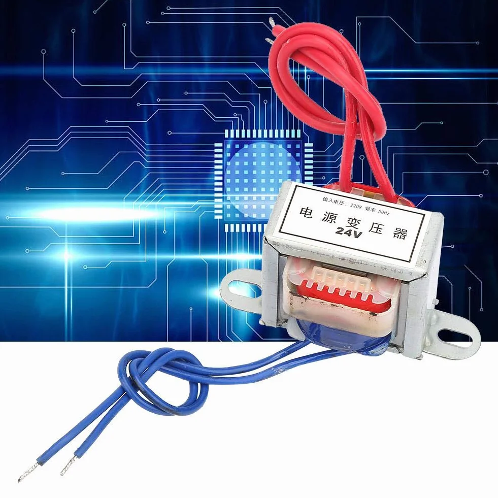 Transformator mocy AC 220V do AC 24 V 50 Hz 2W do pojazdów silnikowych, energii elektrycznej (24 V)