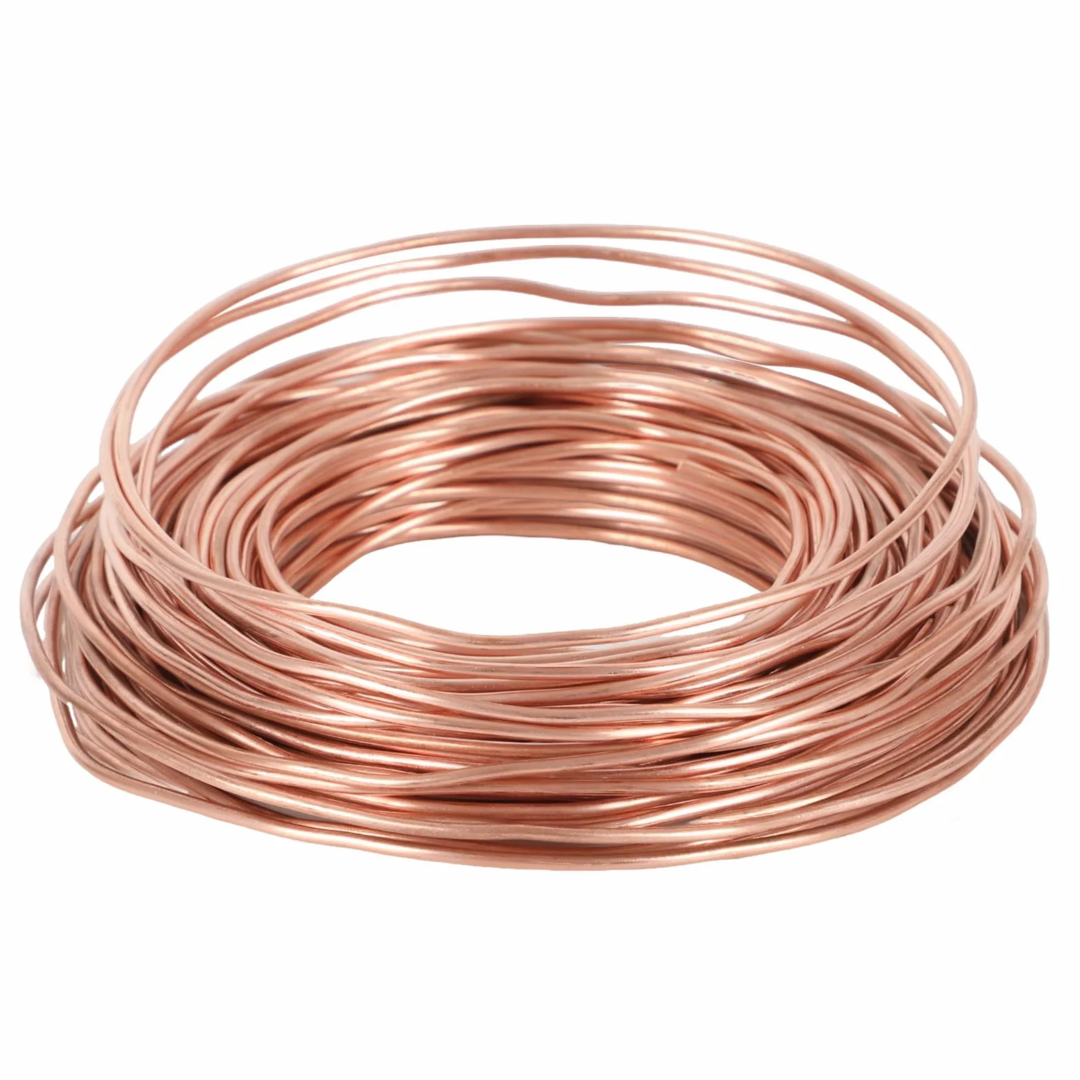 Czysty drut miedziany, Ø 0,5/0,8/1/1,5/2/2,5/3 mm, drut miedziany T2, 500 g cewka miedziana do prac ogrodowych, czysty kabel miedziany do elektrotechniki i rzemiosła DIY (czerwono-fioletowy, 2 mm)