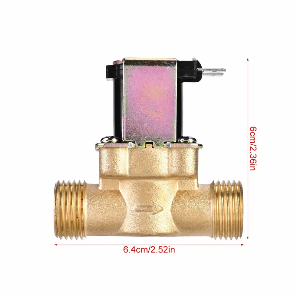 Zawór elektromagnetyczny 1/2" 24 V mosiężny normalnie zamknięty