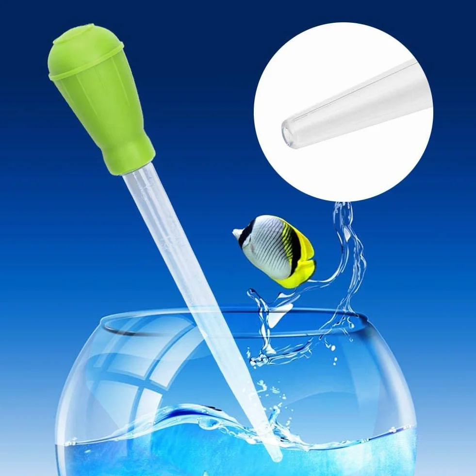 Pipety akwariowe Plastikowe narzędzie do zmiany wody Środek do usuwania odpadów Zakraplacz Mini ręczny zmieniacz wody Akwarium Środek do czyszczenia żwiru Akcesoria do akwarium do akwarium (zielony)
