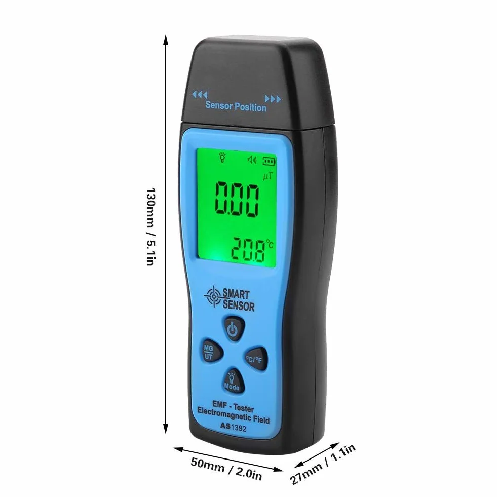 Cyfrowy miernik EMF Mini tester elektromagnetyczny