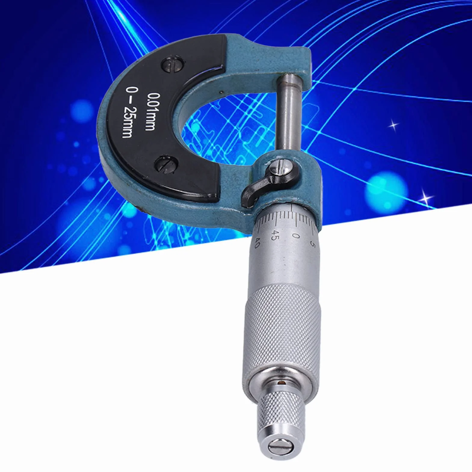 Mikrometr Zewnętrzny 0-25mm 0.01mm ze Stali Nierdzewnej