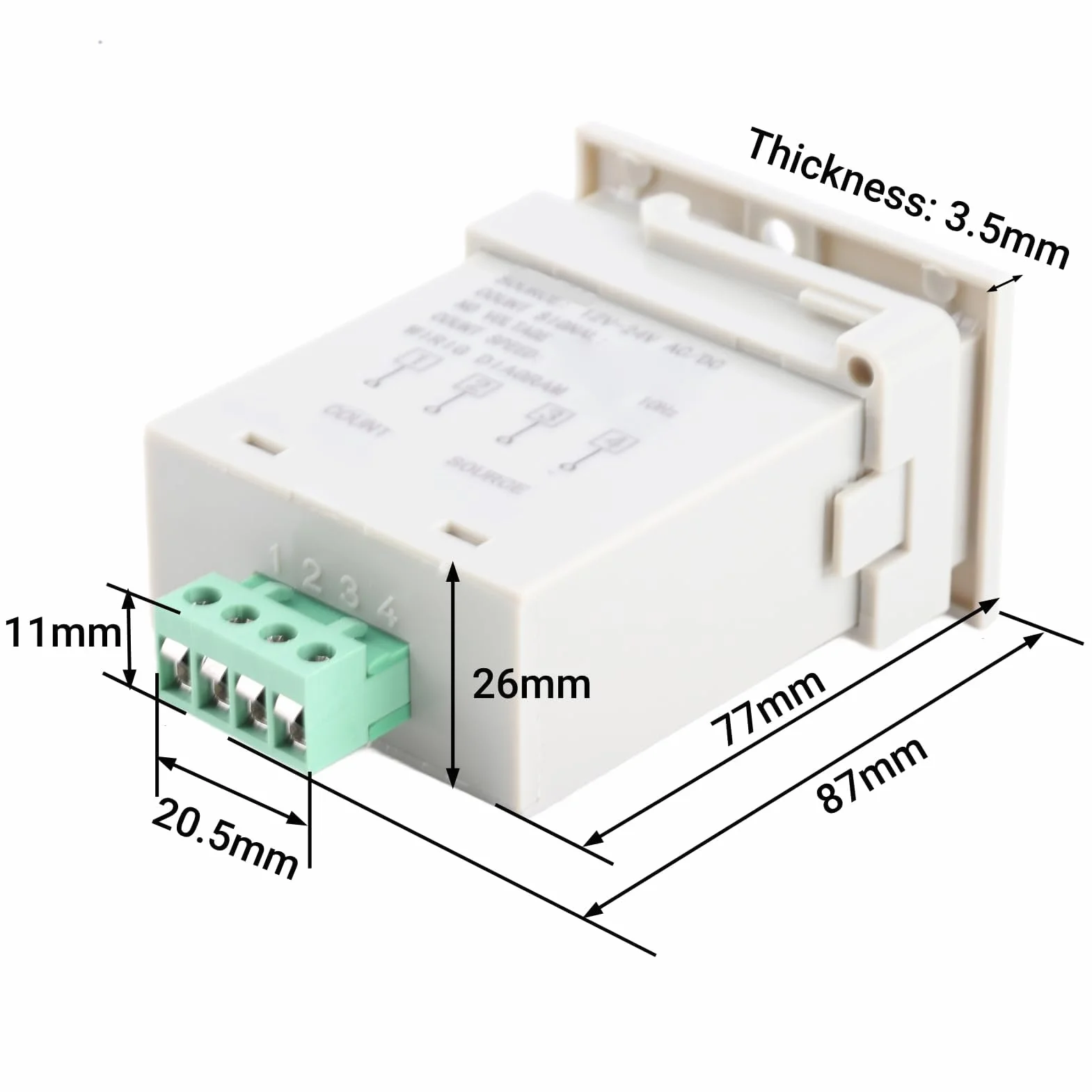 Multitester Elektryczny 6-cyfrowy AC/DC 12V