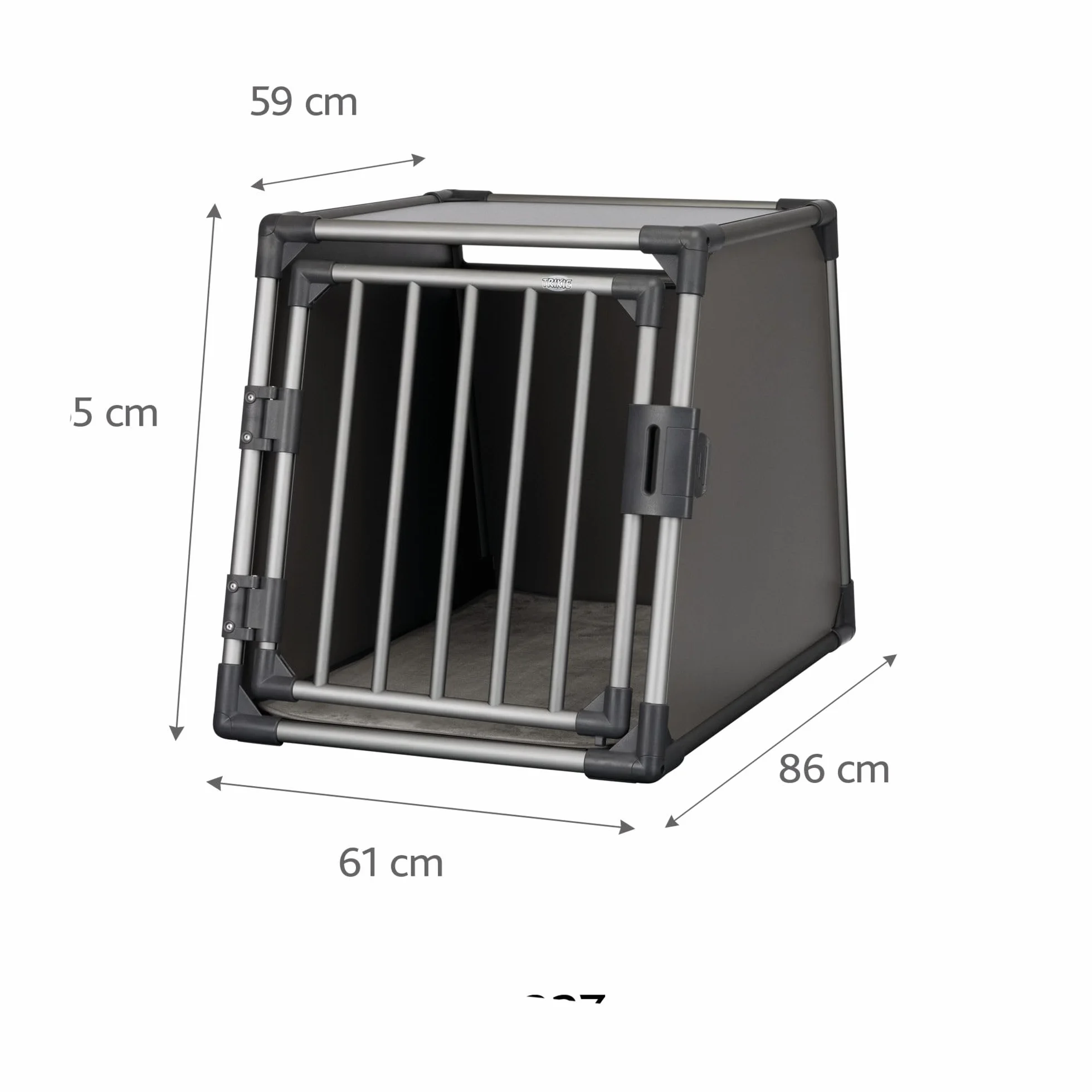 Trixie T39337 Transporter dla Psa, 61 × 65 × 86 cm, Grafitowy