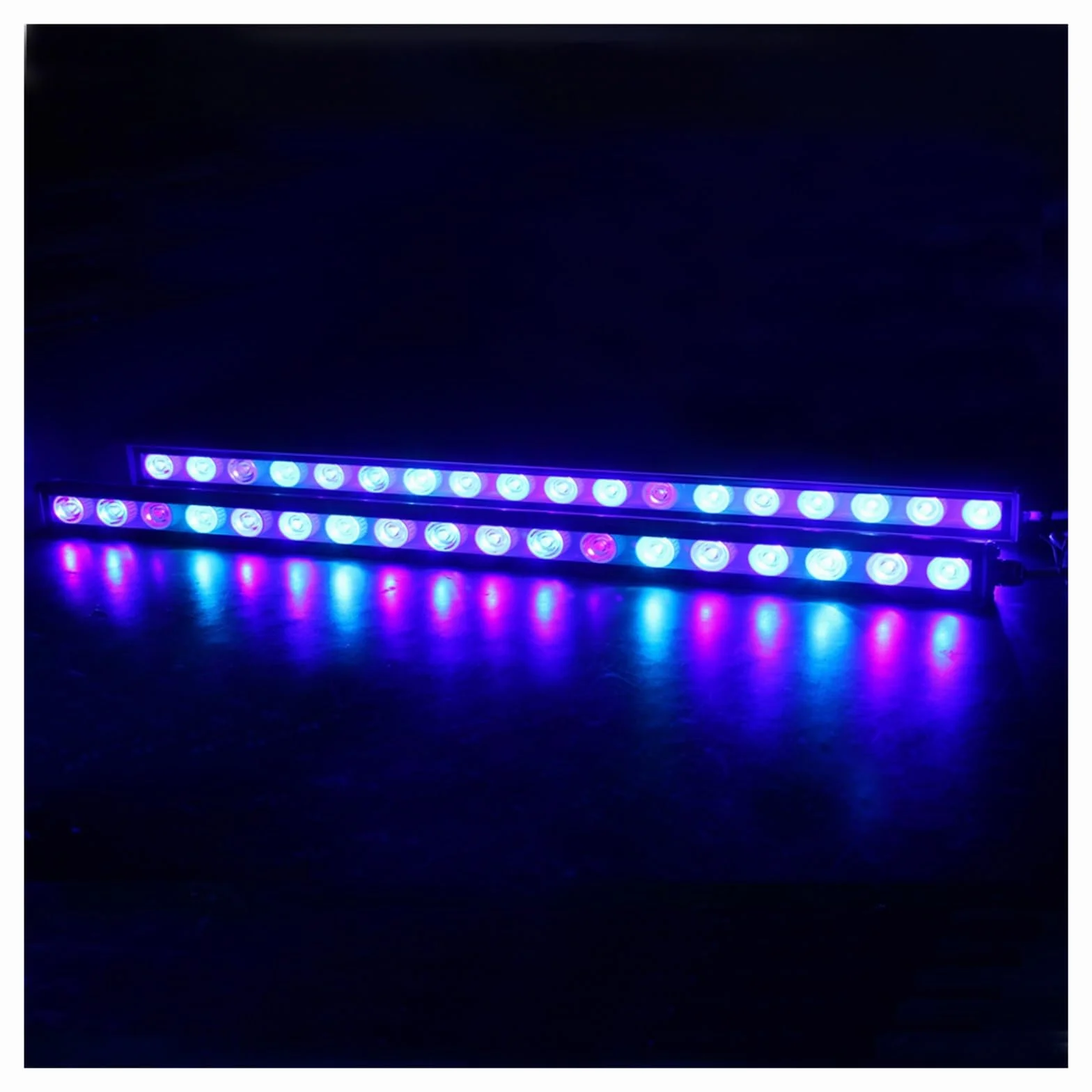 oświetlenie akwarium 2 zestawy 54W/81W/108W oświetlenie Led do akwarium z 470nm 450nm niebieski pasek UV Led do akwarium drążek barowy do lampy do akwarium z rafą koralową do akwarium roślinnego(2sets
