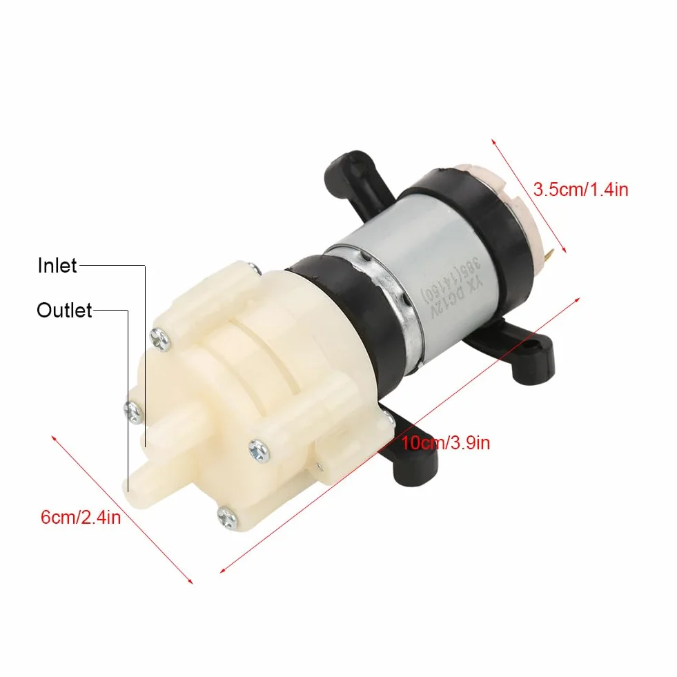 Dc 12V Mini Elektryczna Membrana Wasser Pumpe 12V Mini Pompa Wodna Pompa Ssąca do Wody do Maszyny do Herbaty Akwarium