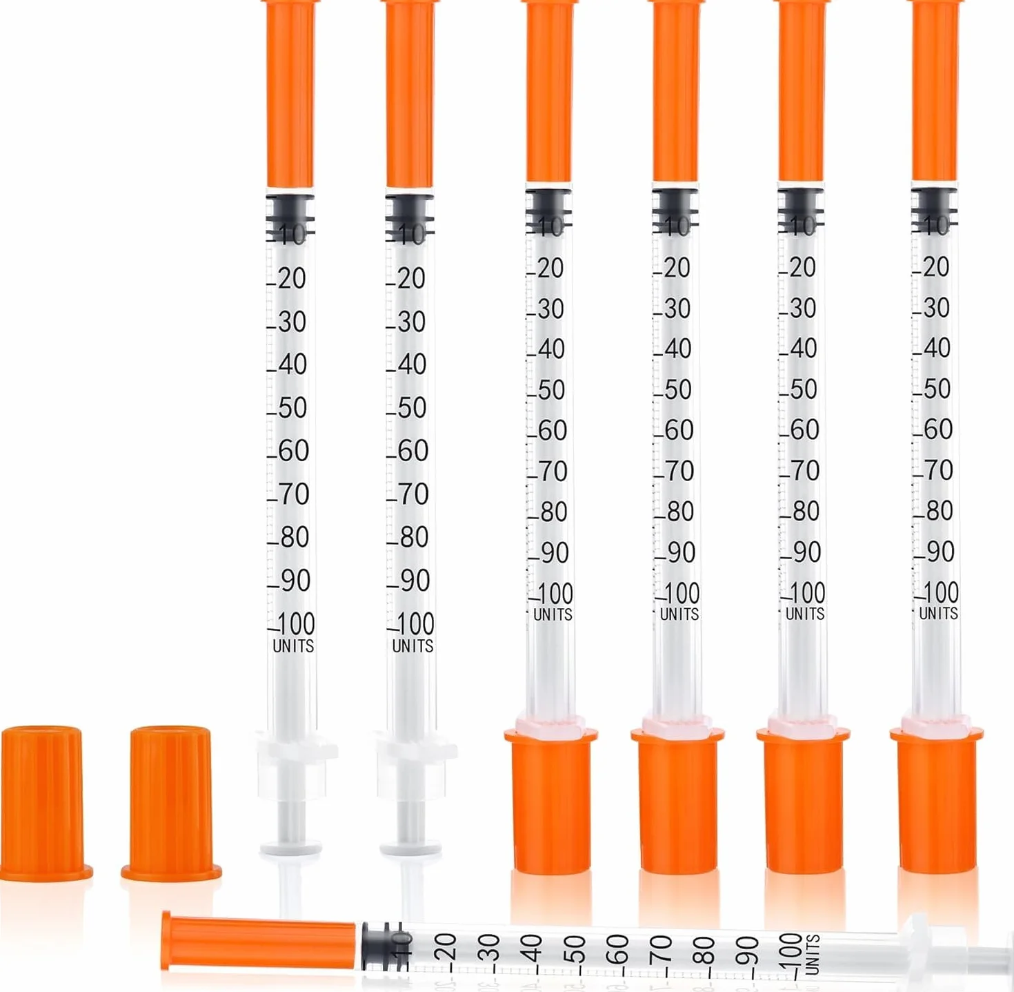 100 sztuk 31 g x 8 mm narzędzia pomiarowe do wielokrotnego użytku 1 ml/cc plastikowa rurka, pojedynczo owinięta