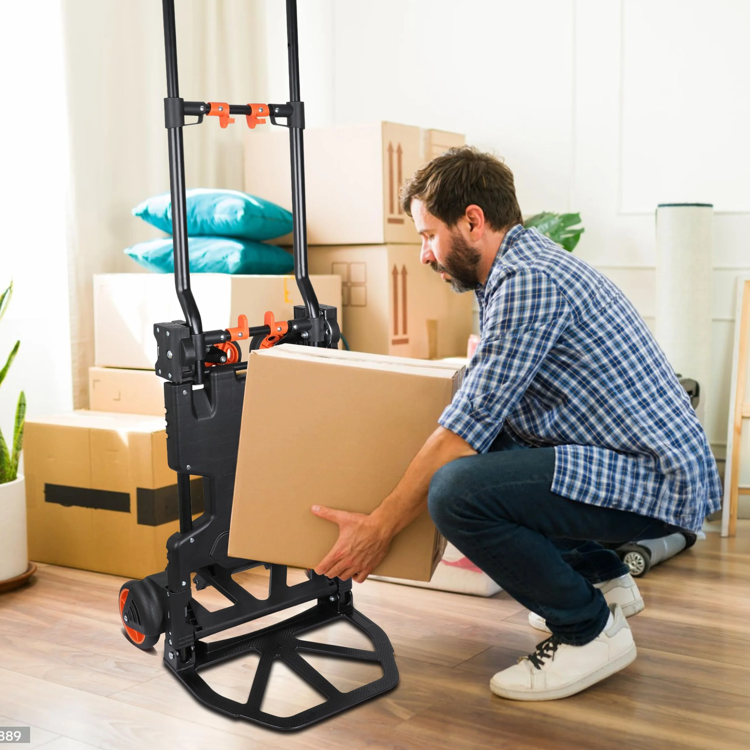 Wózek platformowy BLACK+DECKER - wózek ręczny 2 w 1 i wózek platformowy - składany - maksymalne obciążenie - 120 kg