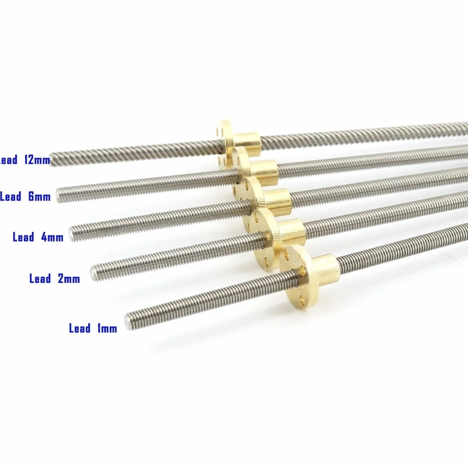 Śruba gwintowana Tr6x1 z gwintem trapezowym, długość 150 mm, trzpień gwintowany T6 z mosiężną nakrętką, pręt śrubowy ze stali nierdzewnej 304 śruba trapezowa (rozmiar: ołów 6 mm)