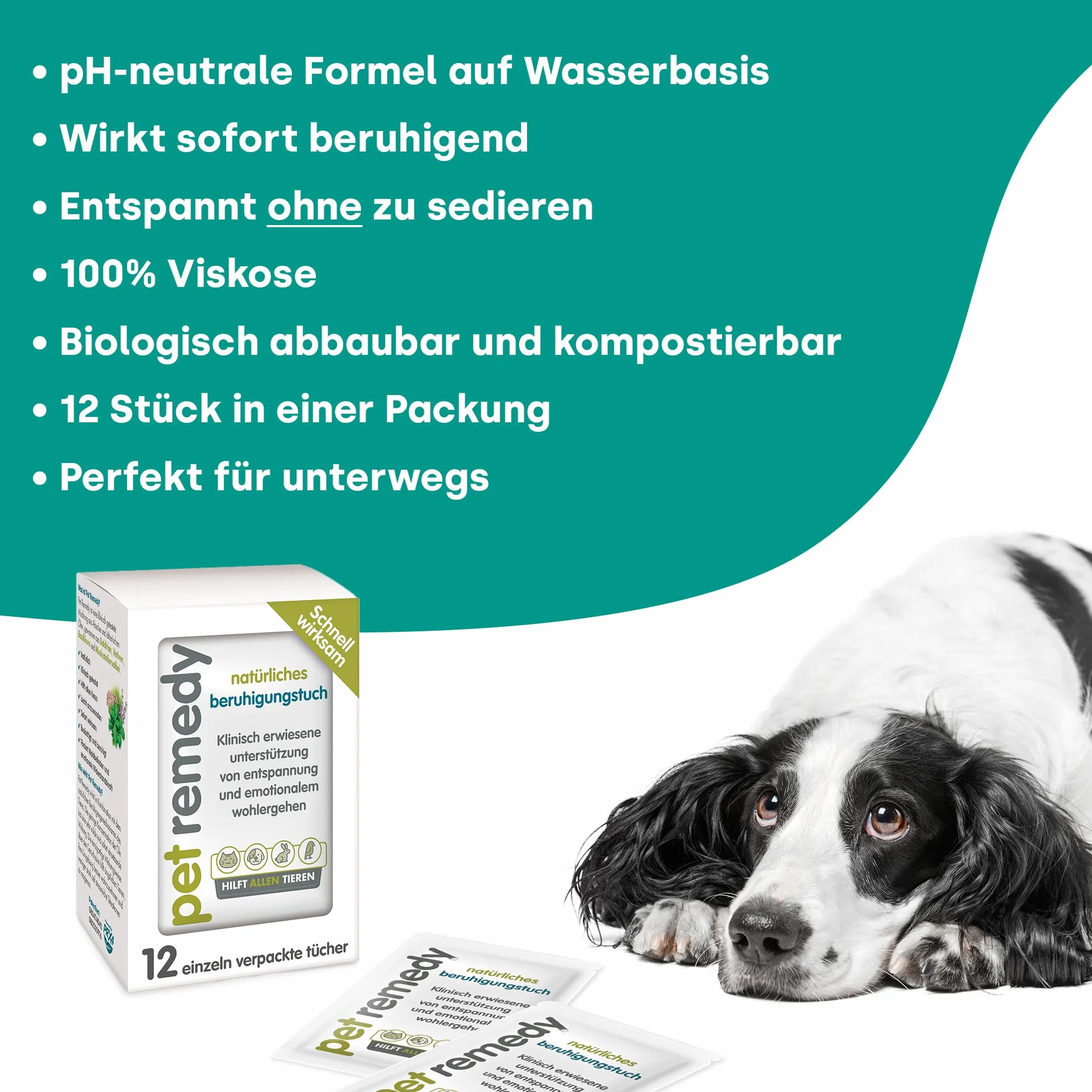 Pet Remedy All in One zestaw uspokajający – sztyft zapachowy i mini spray przeciwko stresowi u zwierząt domowych, naturalny zestaw antystresowy dla psów, kotów i małych zwierząt, neutralne pH i