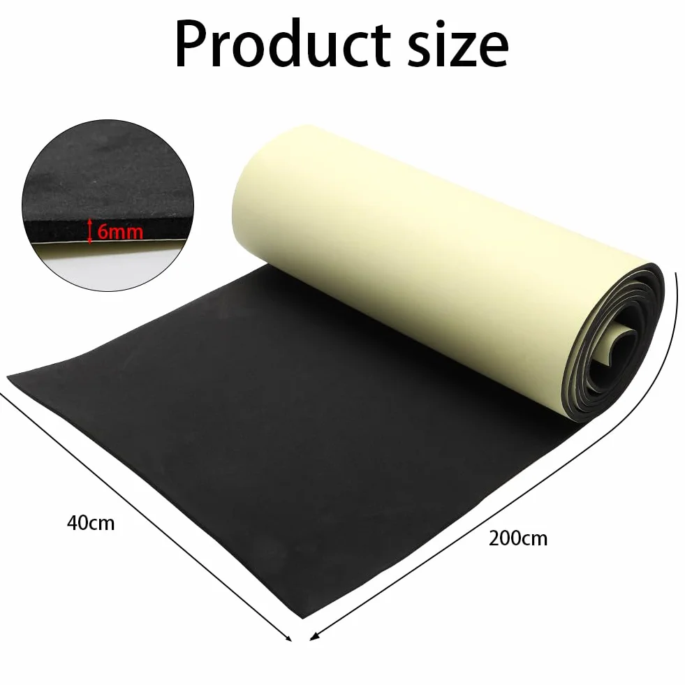 Pianka samoprzylepna neoprenowa 30x200x6 mm do uszczelek tapicerki