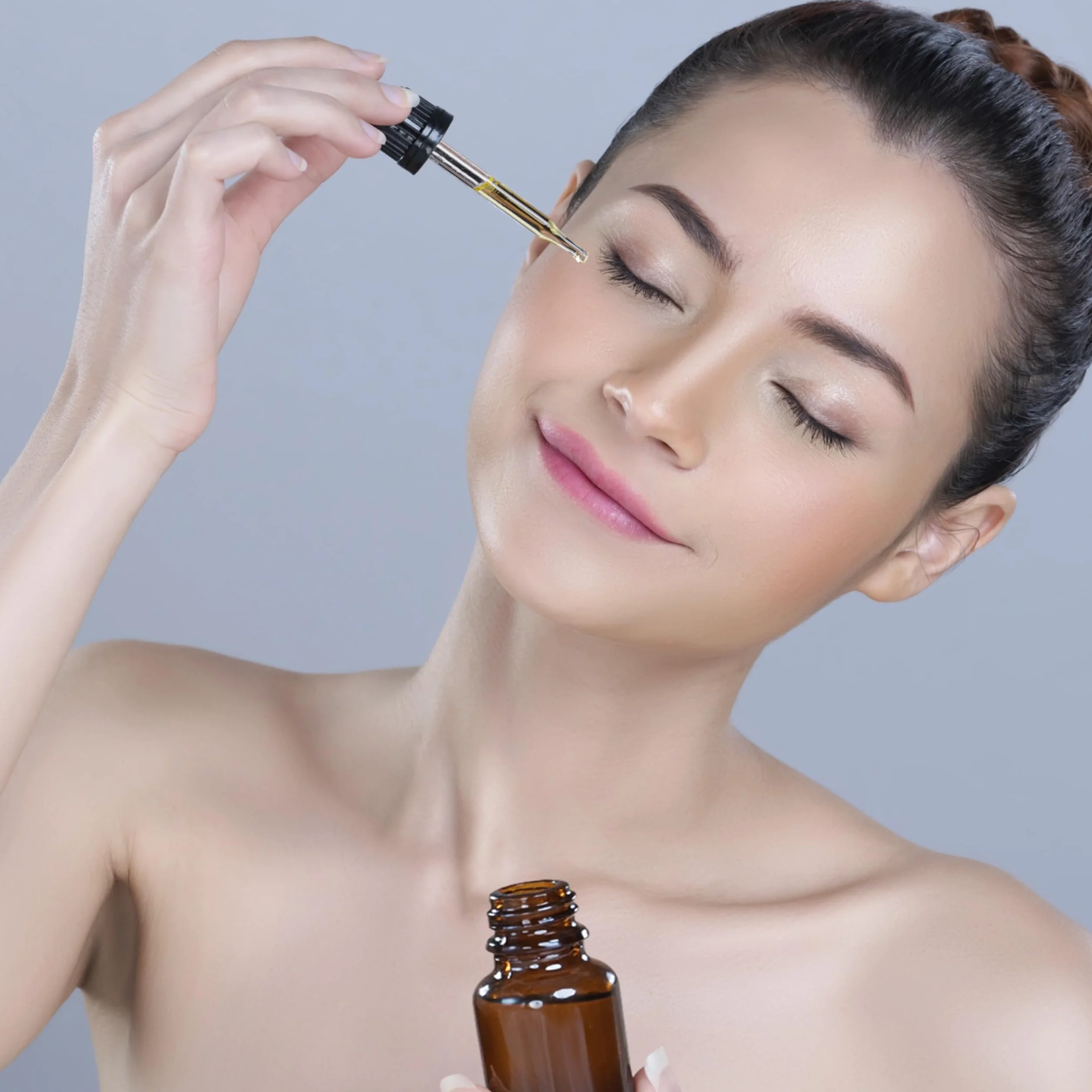 Szklane Butelki Bursztynowe 50ml z Pipetą Zestaw 12 szt.