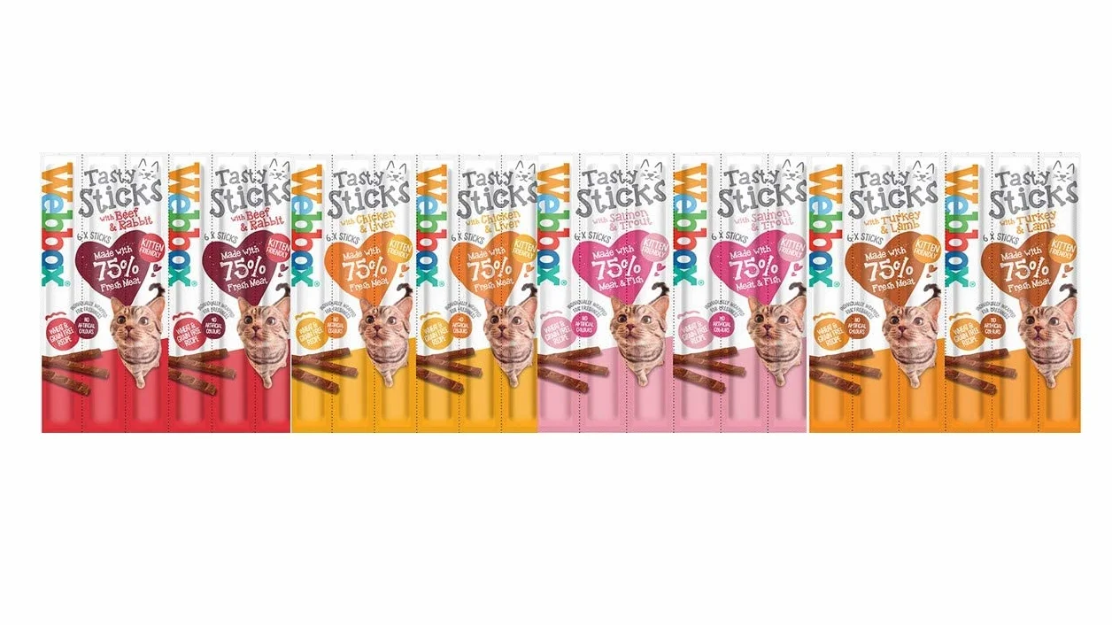 Webbox Cats Delight Tasty Sticks Chews Treats Variety Pack 4 x 6 (24 patyczki)