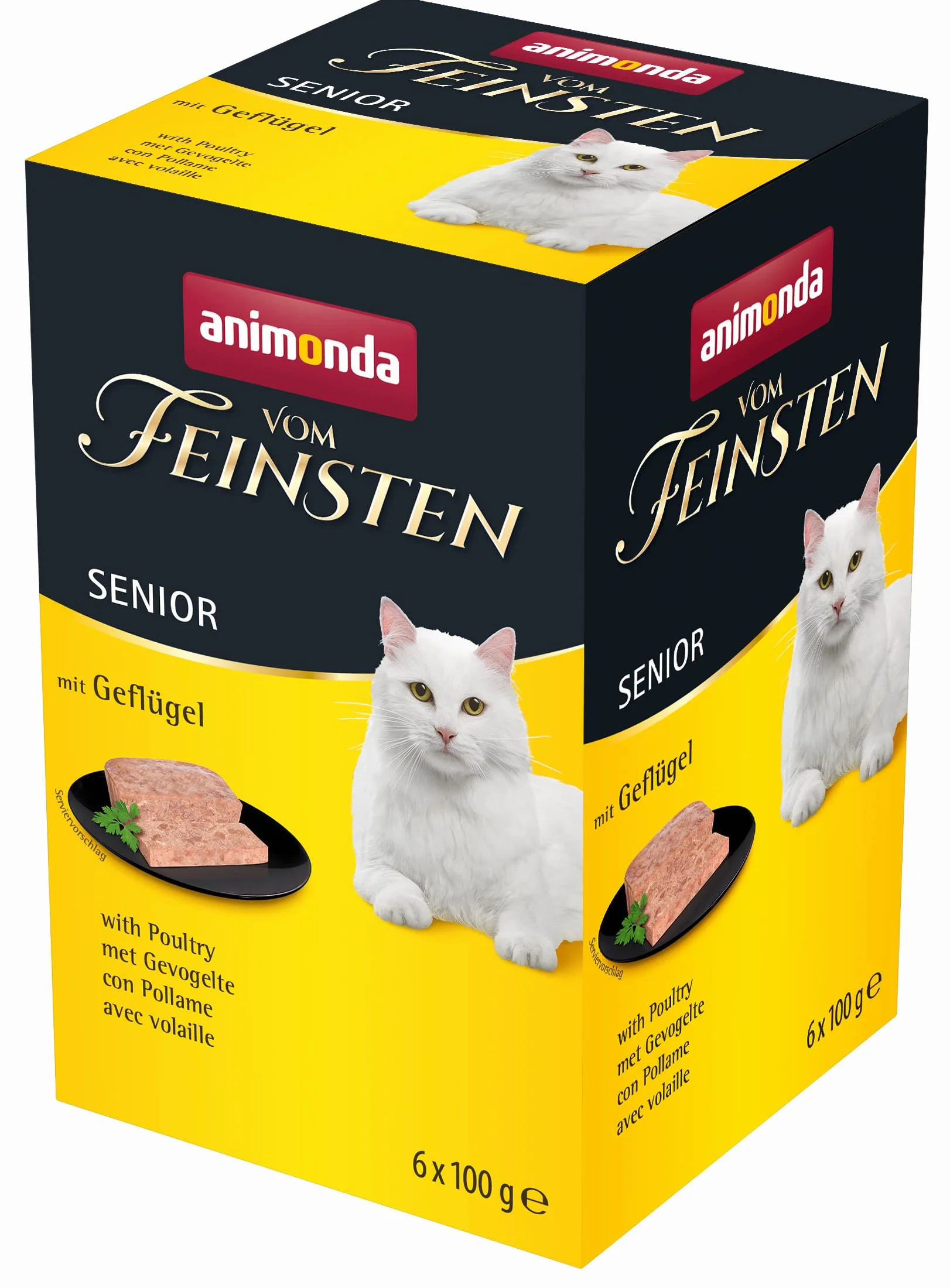 Animonda Vom Feinsten Senior Karma dla Kotów, Drób, 6x100 g
