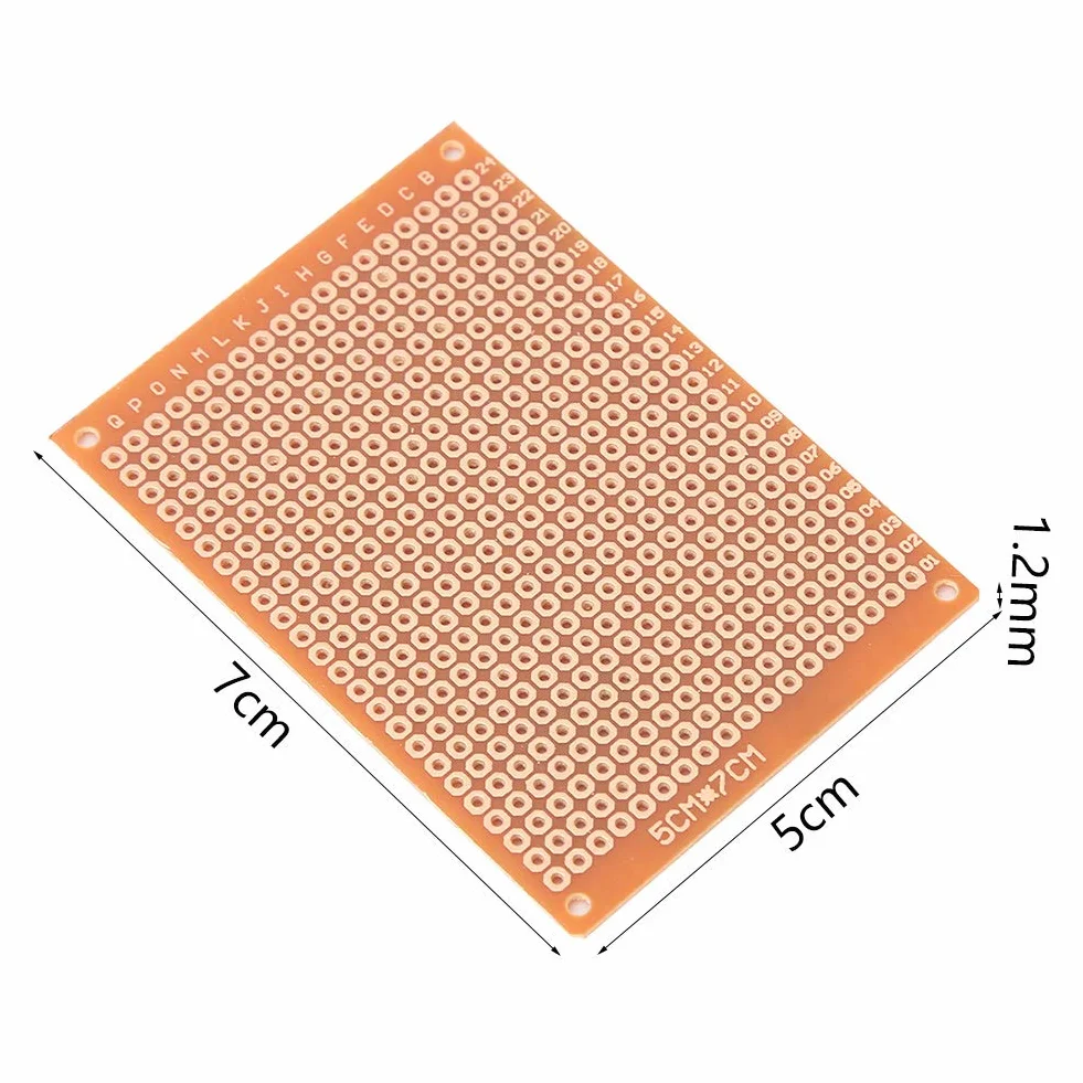 Płytka prototypowa PCB 5x7 cm bakelit jednostronna uniwersalna bez lutowania