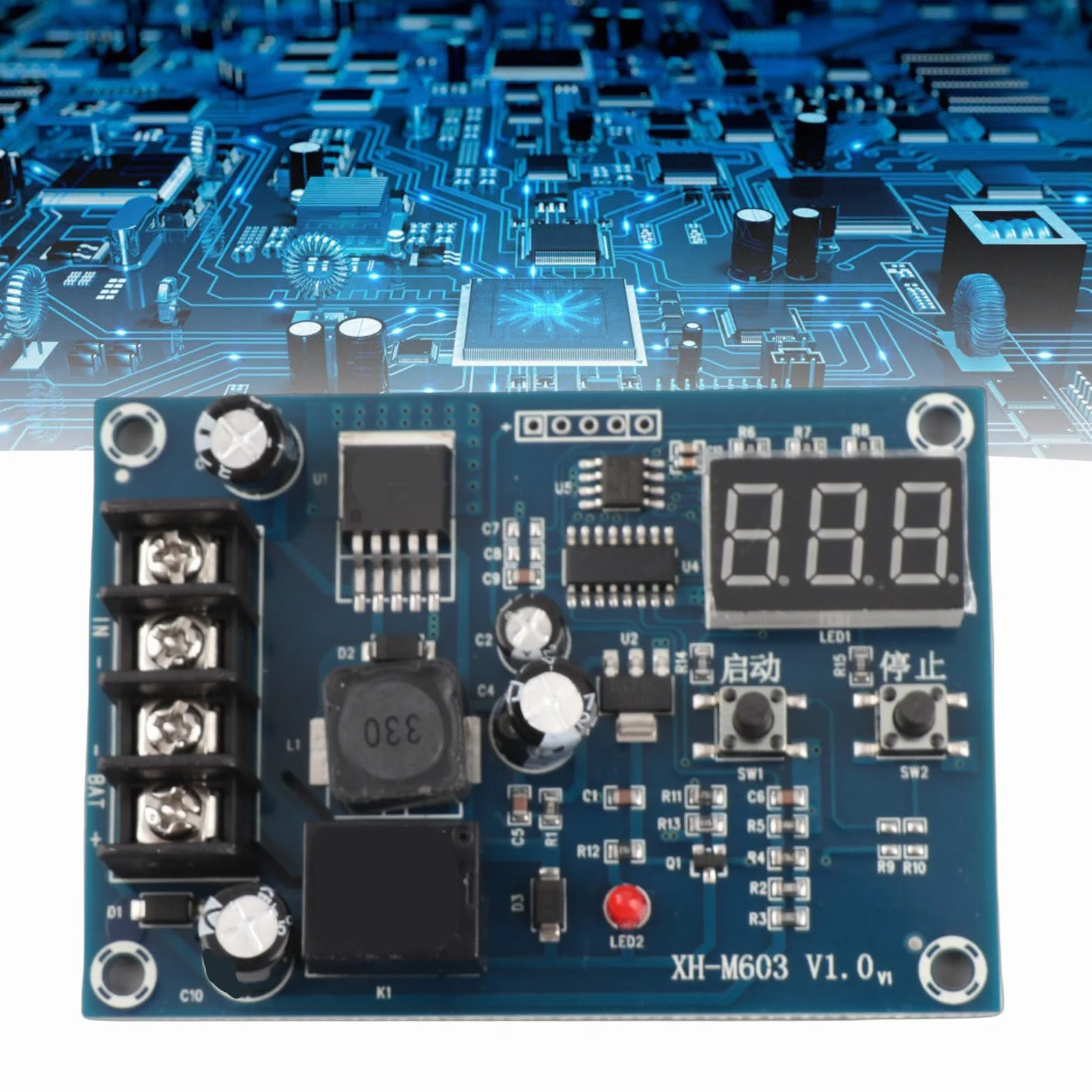 XH-M603 Ładowarka Moduł Sterujący Kontroler Ładowania 12V-24V Płyta Ochronna