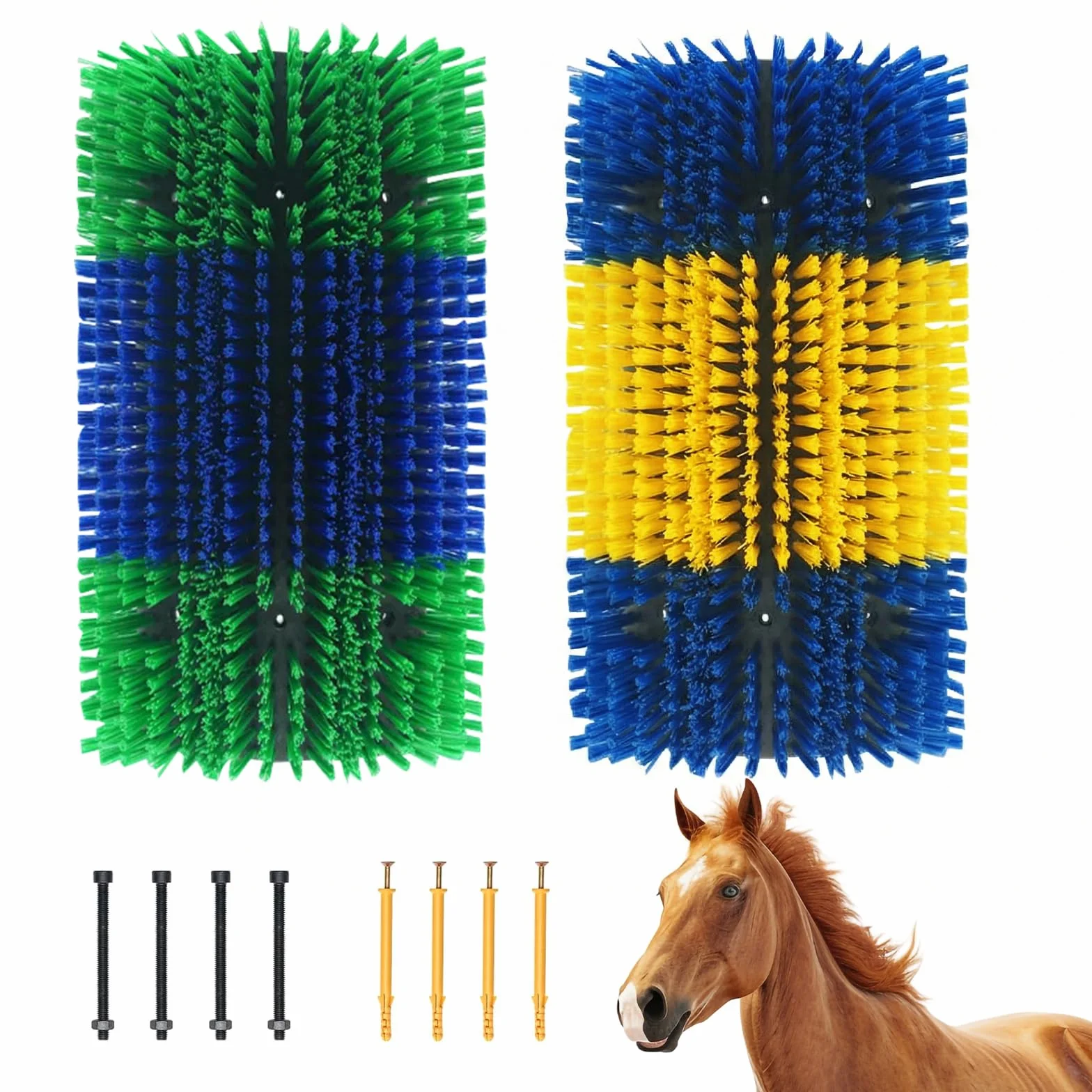 dellyy szczotka do czyszczenia koni, szczotka do zdrapywania dla bydła, szczotka do krowi, szczotka Magic Brush, szczotka do korzeni, miękka szczotka do czyszczenia, kardecha dla miłośników koni, 2