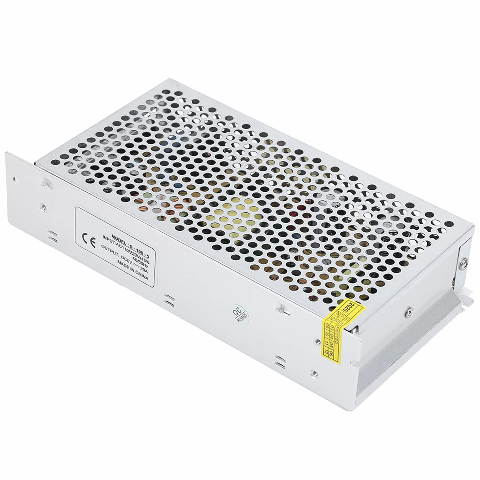 Zasilacz impulsowy, zasilacz LED DC 5V do sprzętu monitorującego system bezpieczeństwa (S-100-5 (5V / 20A / 100W) AC110/220V ± 15%)