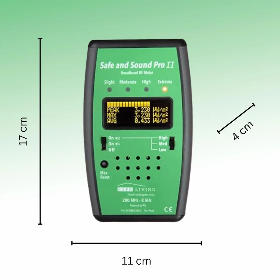 Safe & Sound Pro II detektor RF pomiar promieniowania elektromagnetycznego miernik EMF