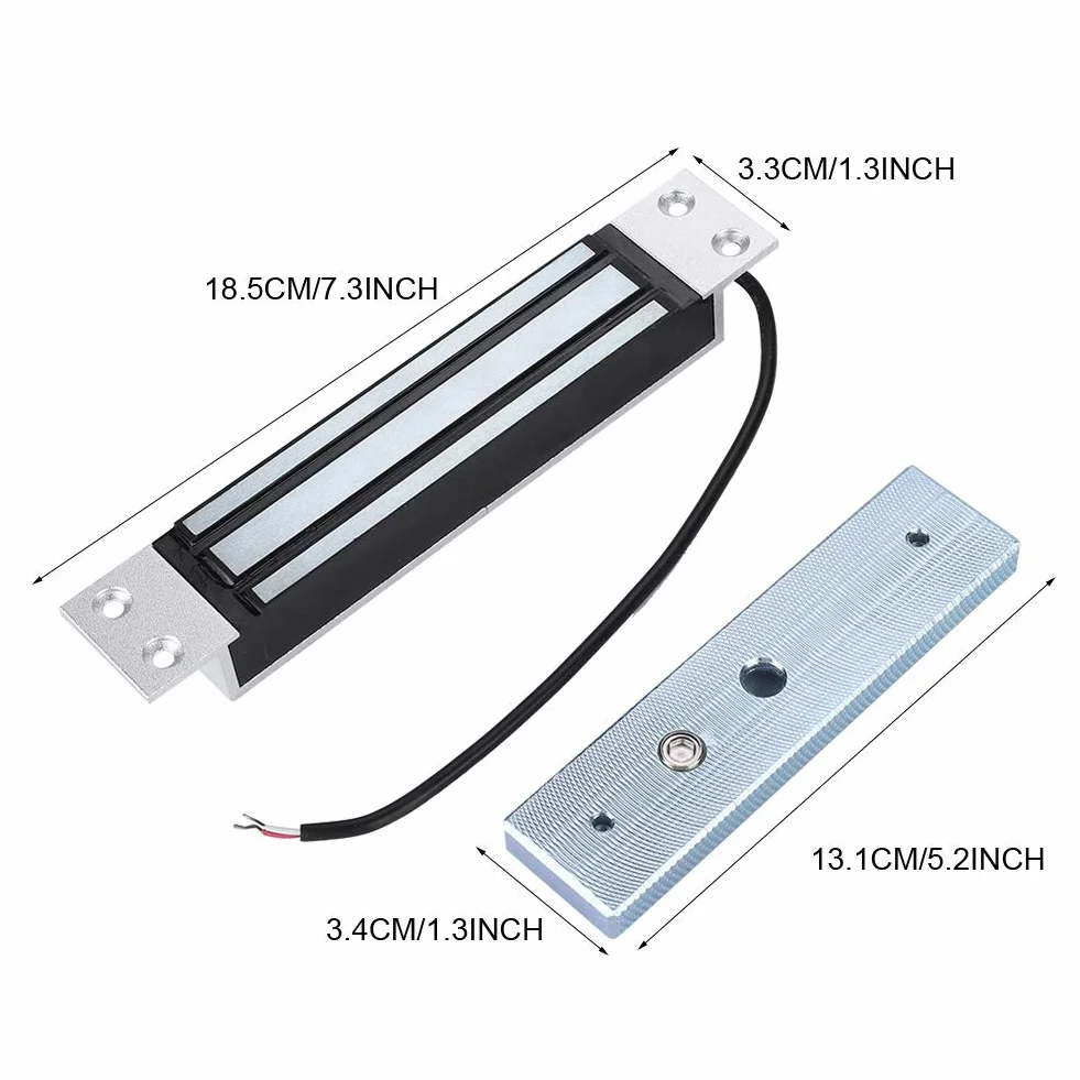 Elektryczny zamek magnetyczny DC12V 180KG Siła trzymająca NC