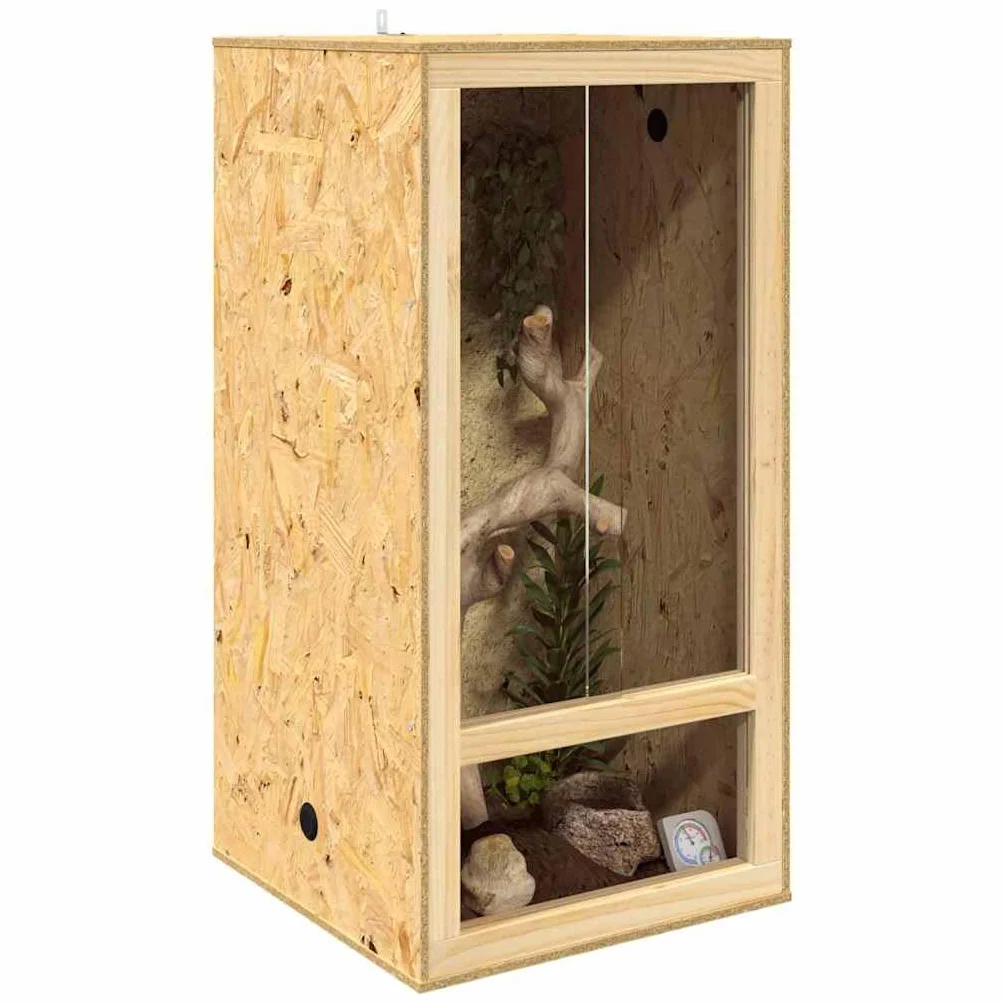 vidaXL Terrarium brązowy 50 x 50 x 100 cm OSB