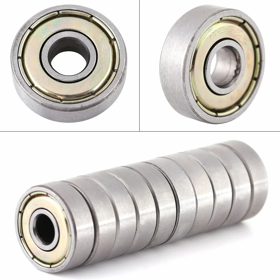 Fydun łożyska kulkowe 626ZZ 6x19x6 mm metalowe ekranowane ze stali węglowej 10 szt.