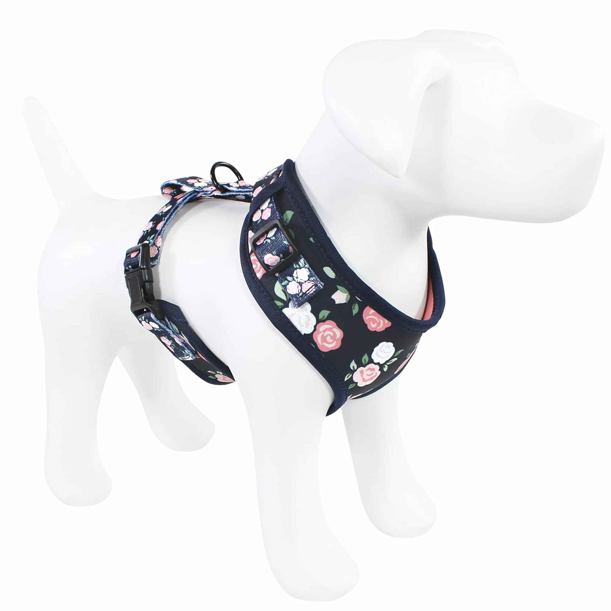Luvable Friends Unisex szelki dla zwierząt domowych, kwiatowe, S