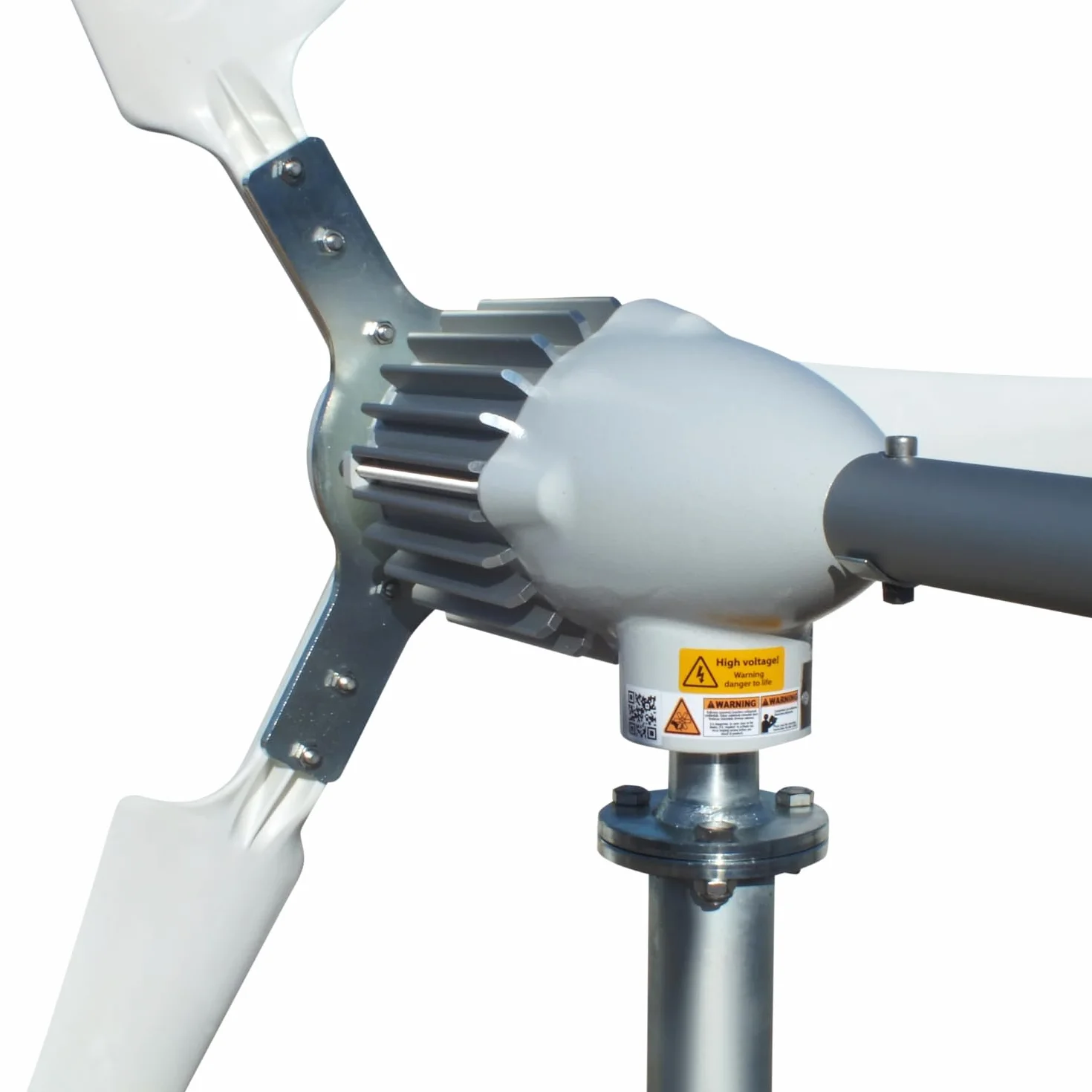 Turbina wiatrowa i-1500 W, turbina wiatrowa 48 V, skrzydła w kolorze białym (1500 W, 48 V)